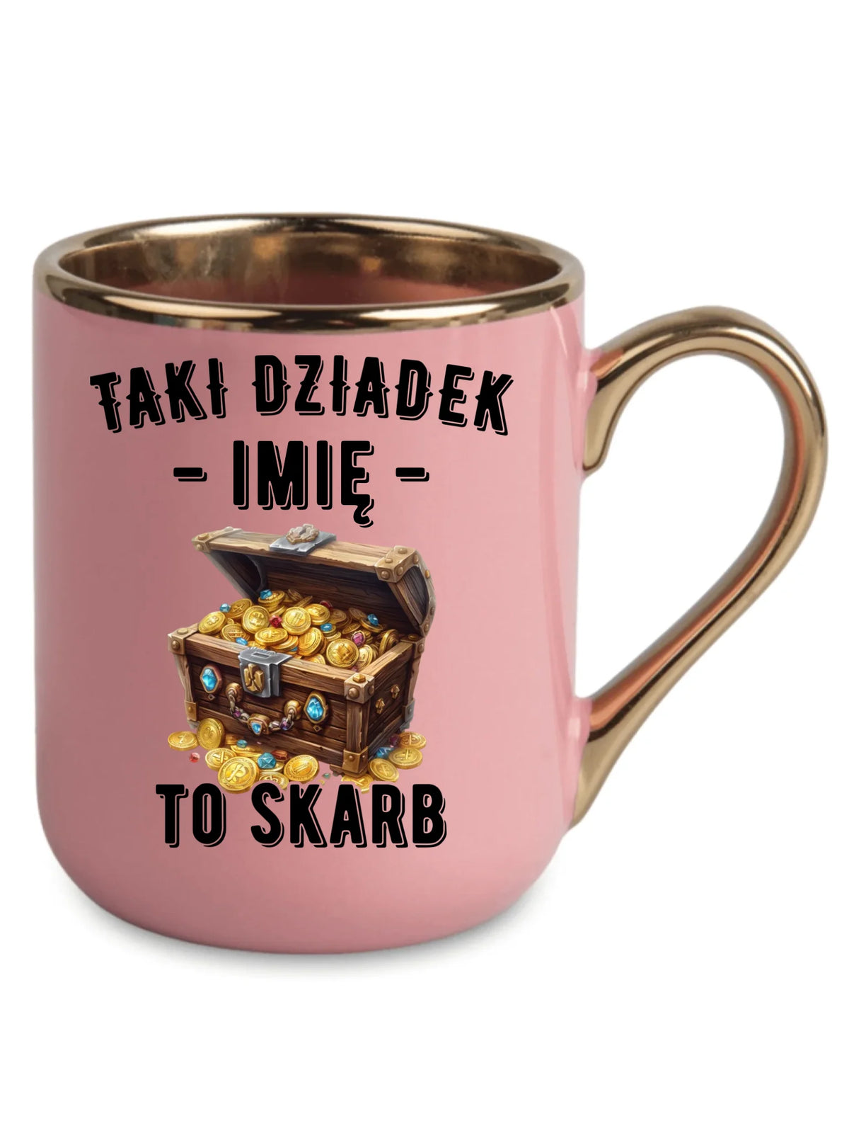 Kubek elegant dla dziadka - Taki dziadek to skarb - personalizowany D19