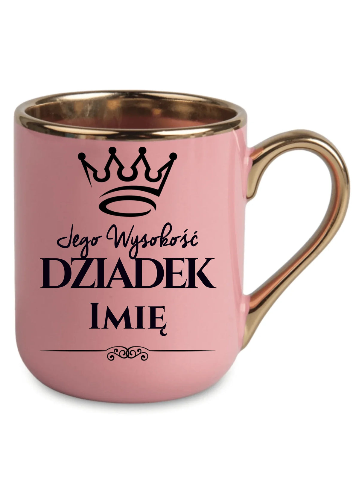Kubek elegant dla dziadka - Jego Wysokość dziadek - personalizowany D11