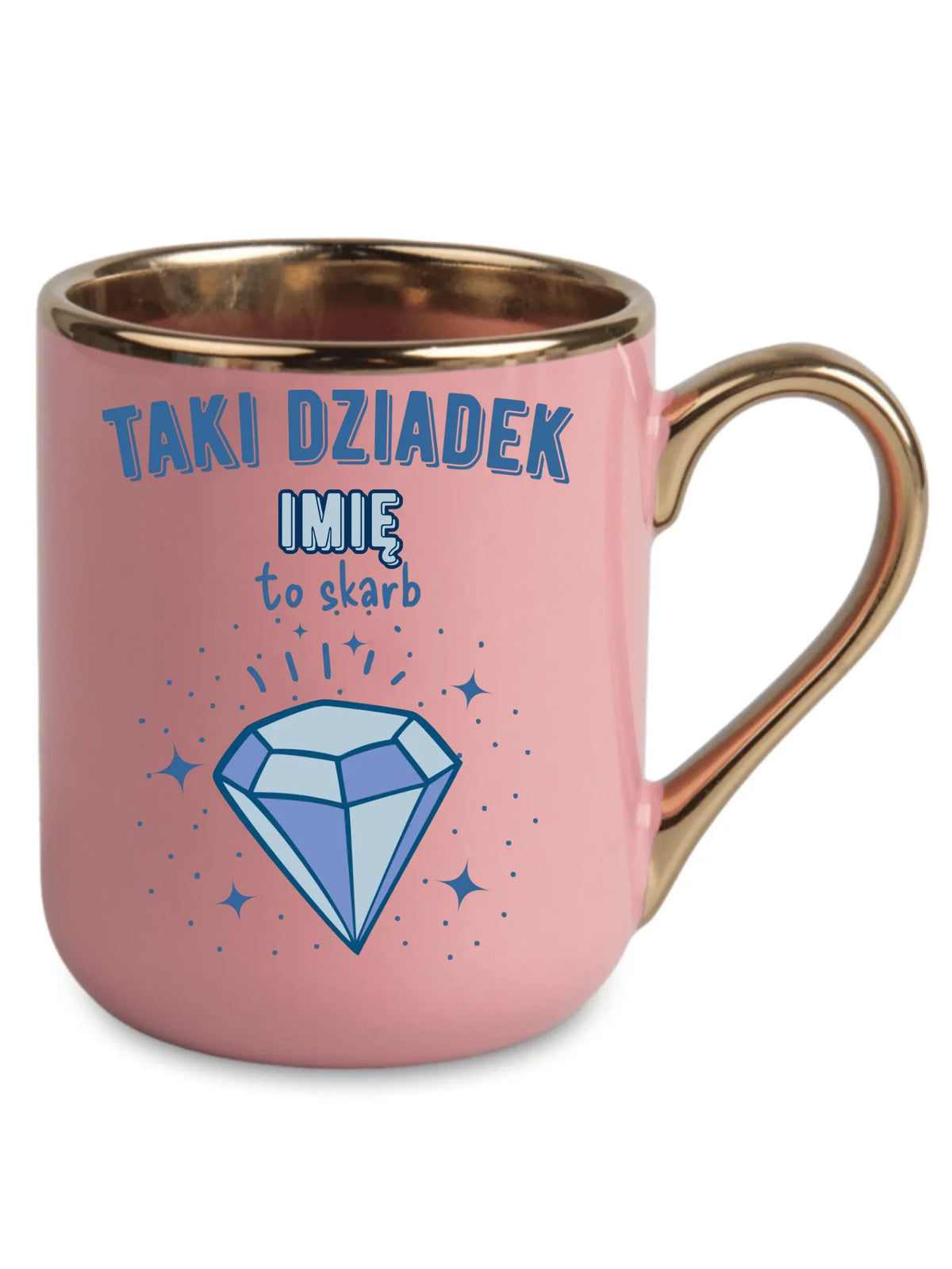 Kubek elegant dla dziadka - Taki Dziadek to skarb - personalizowany D06