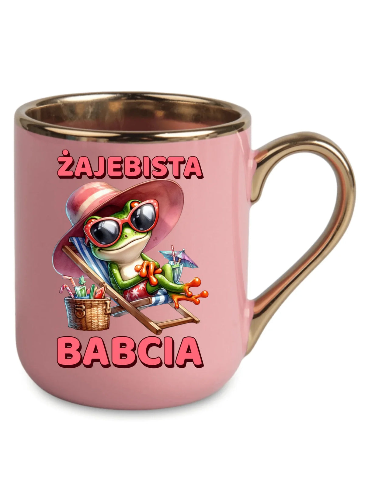 Kubek elegant dla babci - Żajebista Babcia Żaba B27