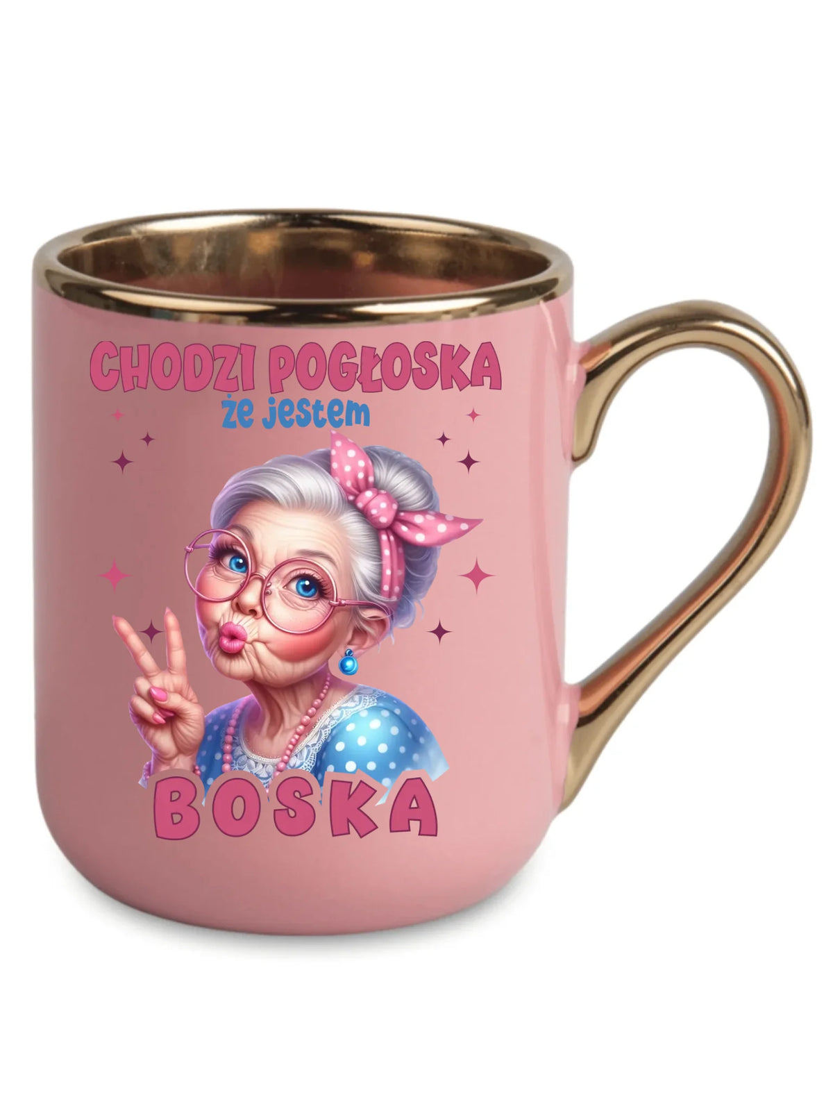 Kubek elegant dla babci - Chodzi pogłoska, że jestem boska B16