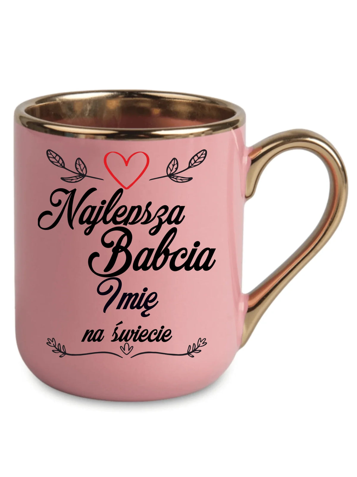 Kubek elegant dla babci - Najlepsza Babcia na Świecie - personalizowany B12