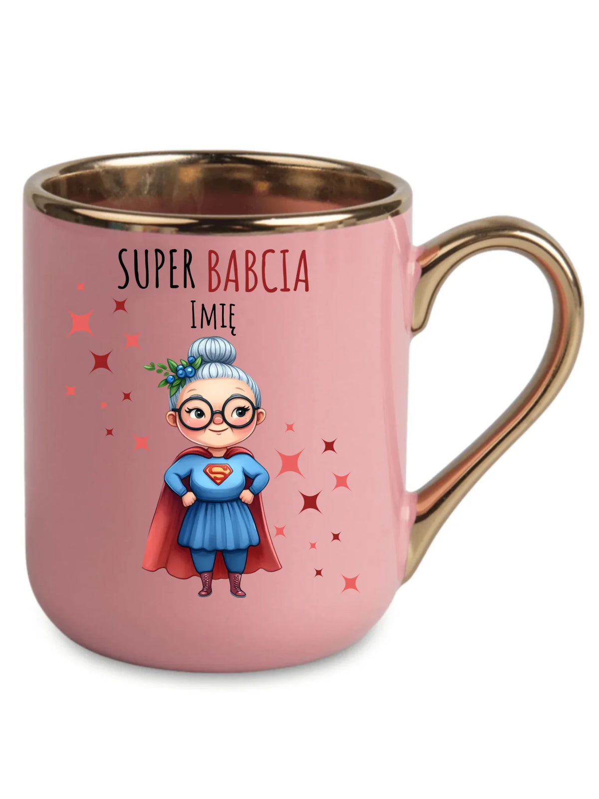 Kubek elegant dla babci - Super Babcia - personalizowany B02