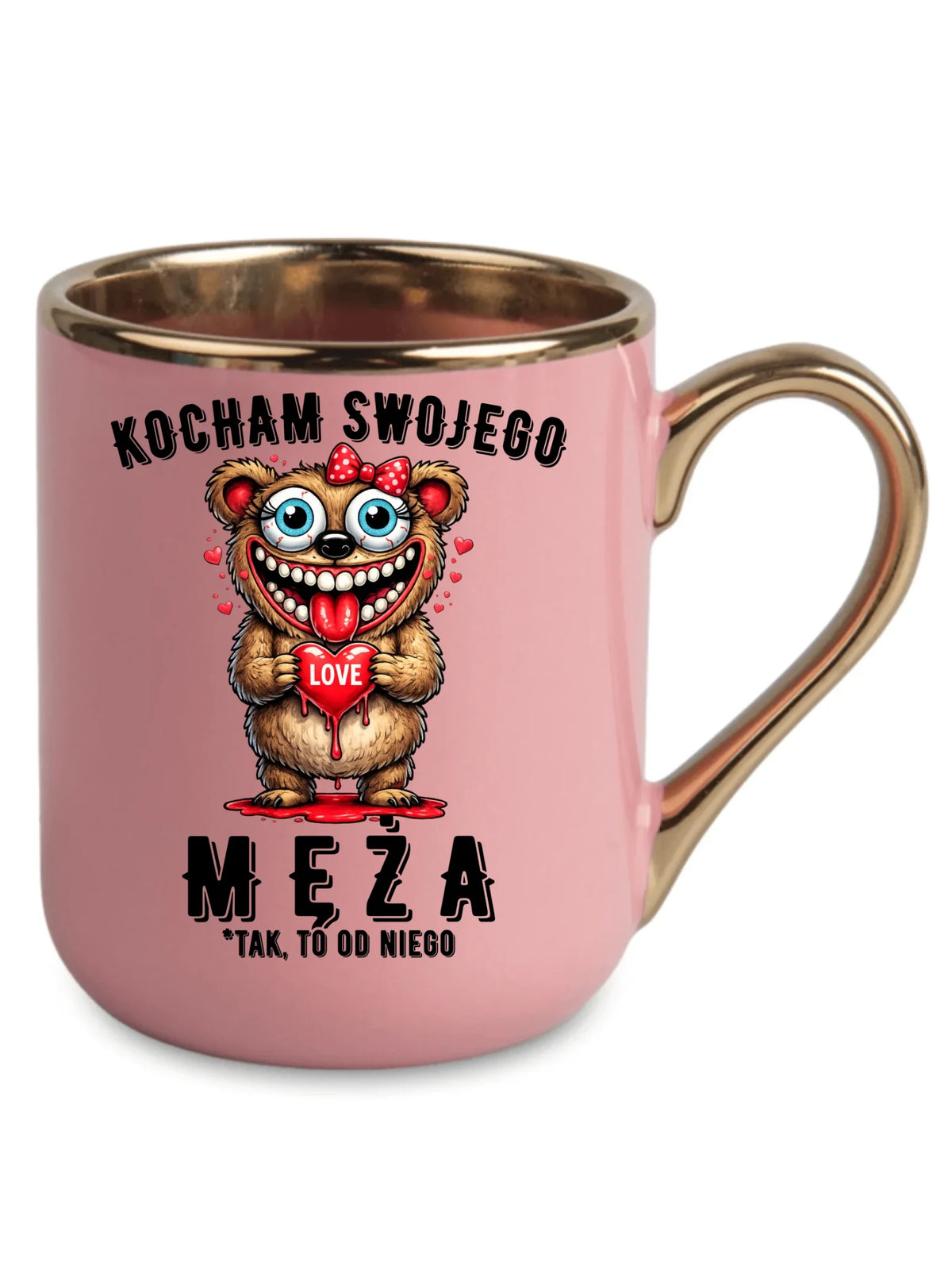 Kubek elegant dla żony - Kocham swojego męża W22