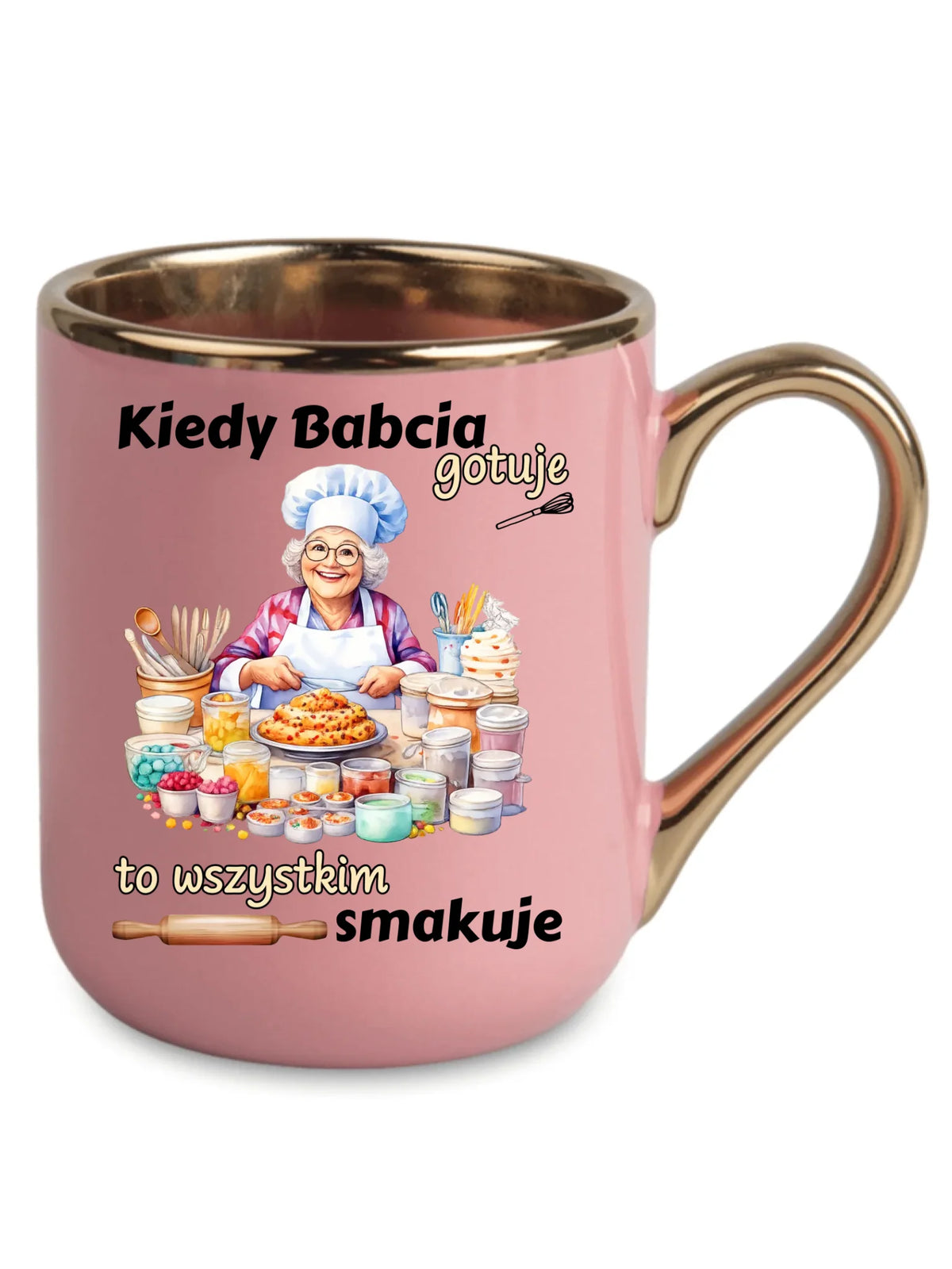 Kubek elegant dla babci - Kiedy babcia gotuje to wszystkim smakuje B34