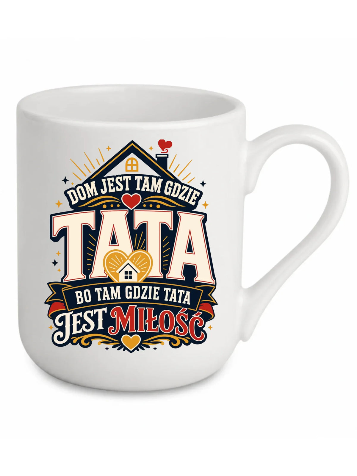 Kubek elegant dla taty - Dom jest tam gdzie tata DT37
