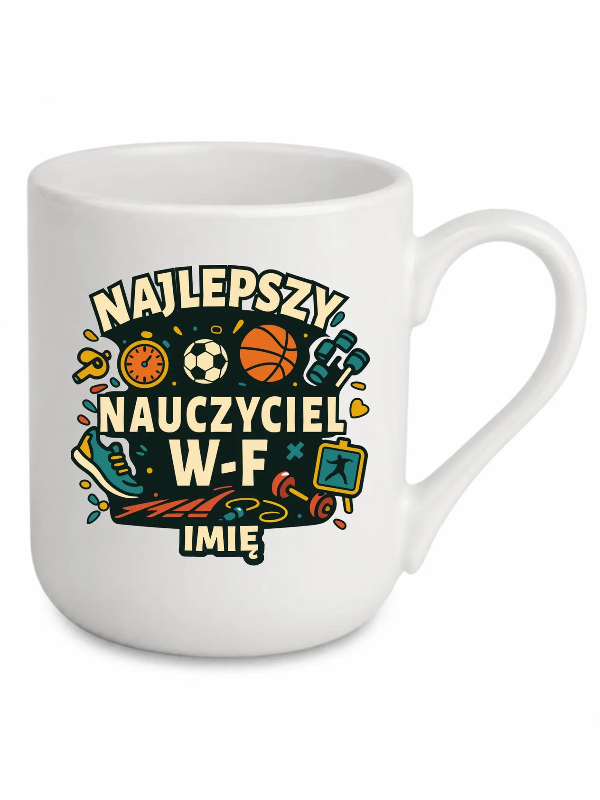 Kubek elegant dla nauczyciela wychowania fizycznego W-F - personalizowany N50