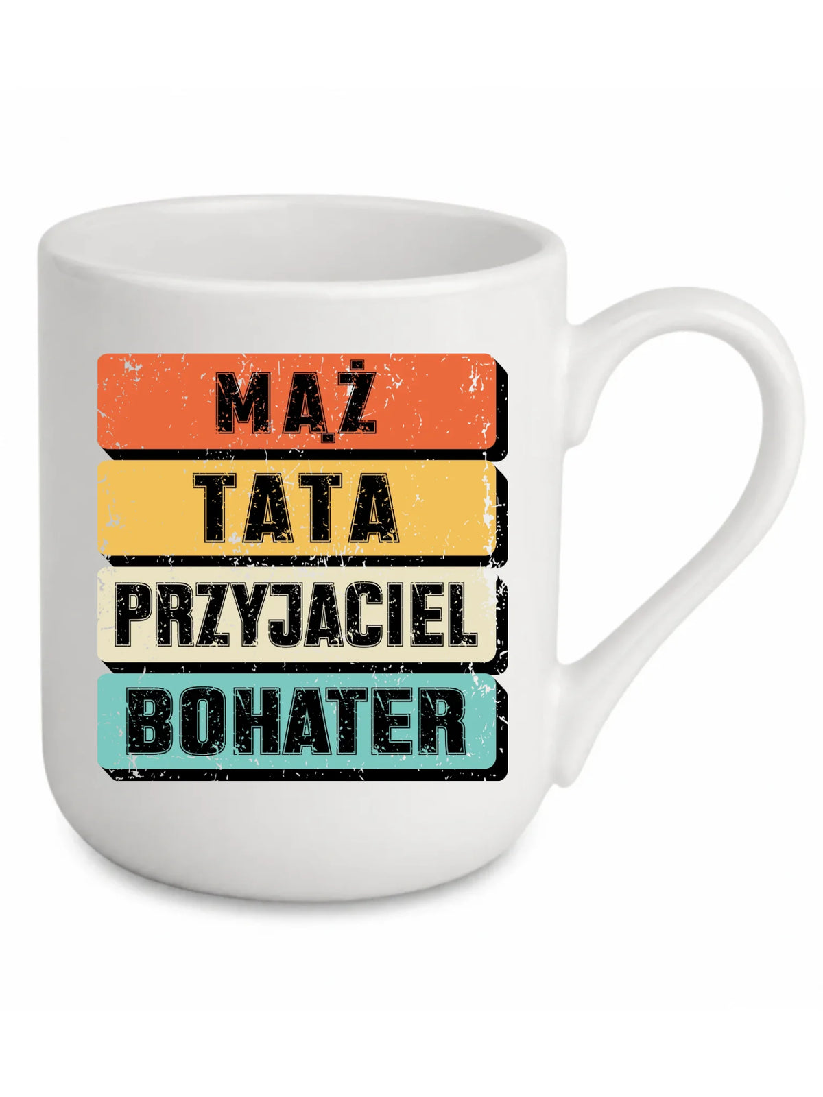 Kubek elegant dla taty - Mąż Tata Przyjaciel Bohater DT05