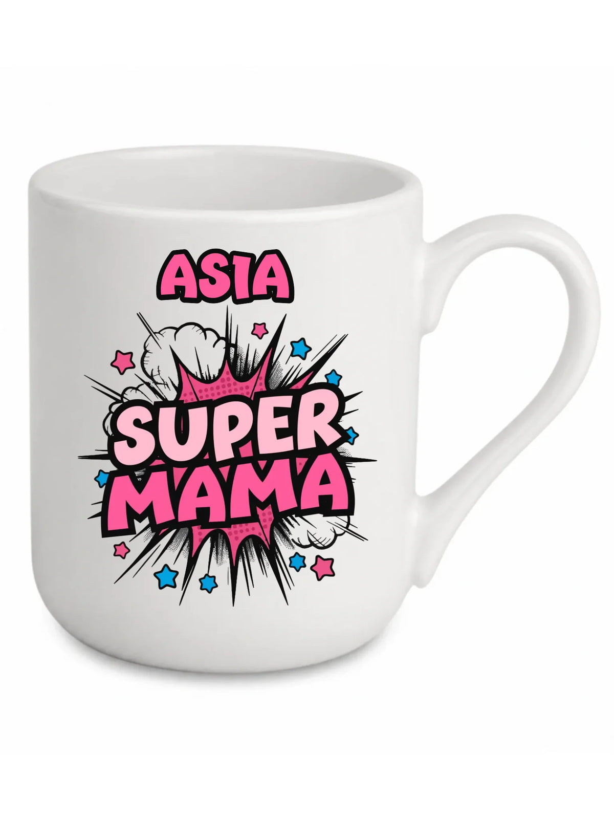 Kubek elegant dla mamy z imieniem - Super Mama - personalizowany DM24