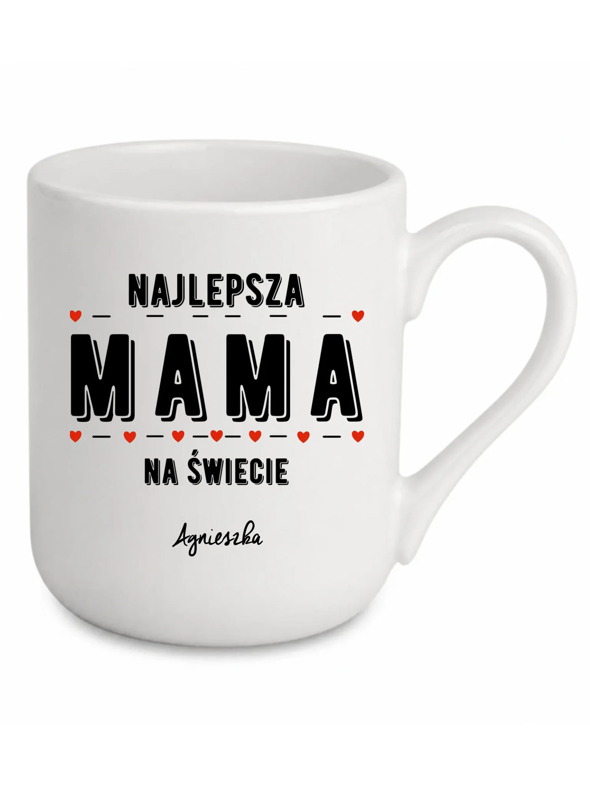 Kubek elegant z imieniem dla mamy - Najlepsza mama - personalizowany DM22