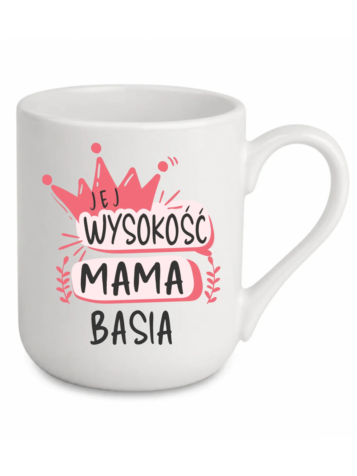 Kubek elegant dla mamy - Jej Wysokość Mama - personalizowany DM16