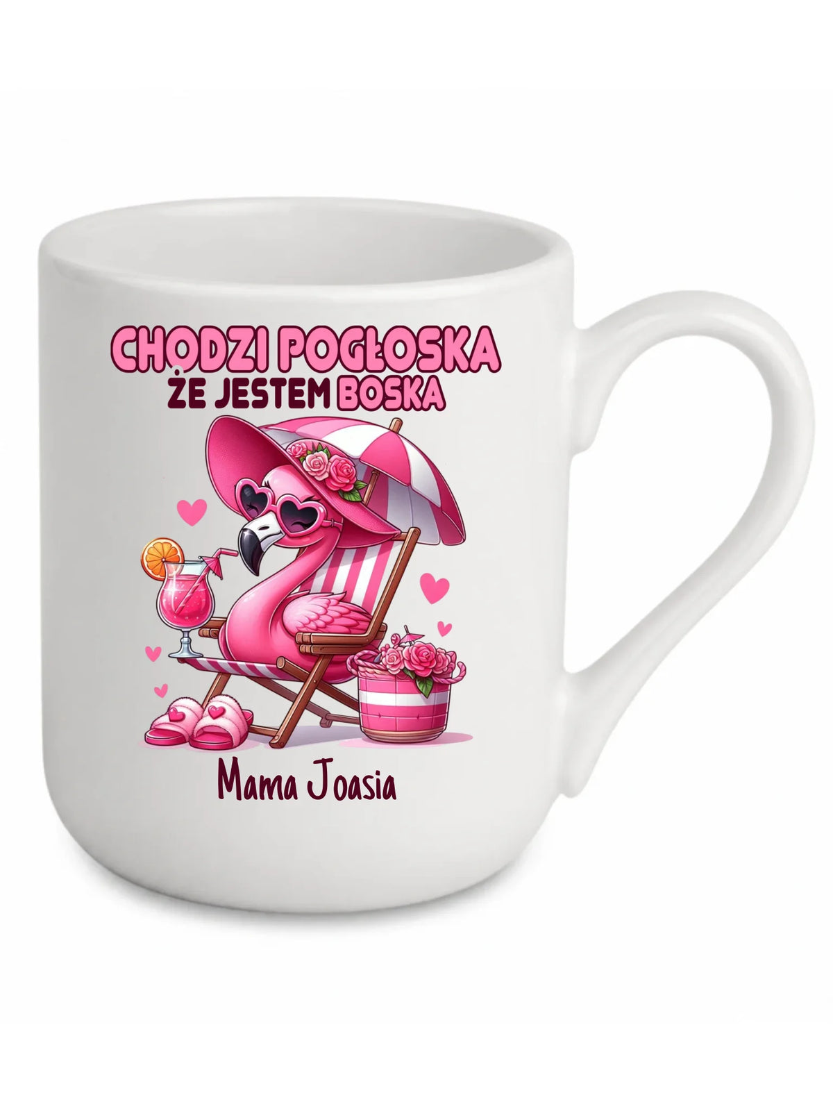 Kubek elegant dla mamy - Chodzi pogłoska, że jestem boska - personalizowany DM14
