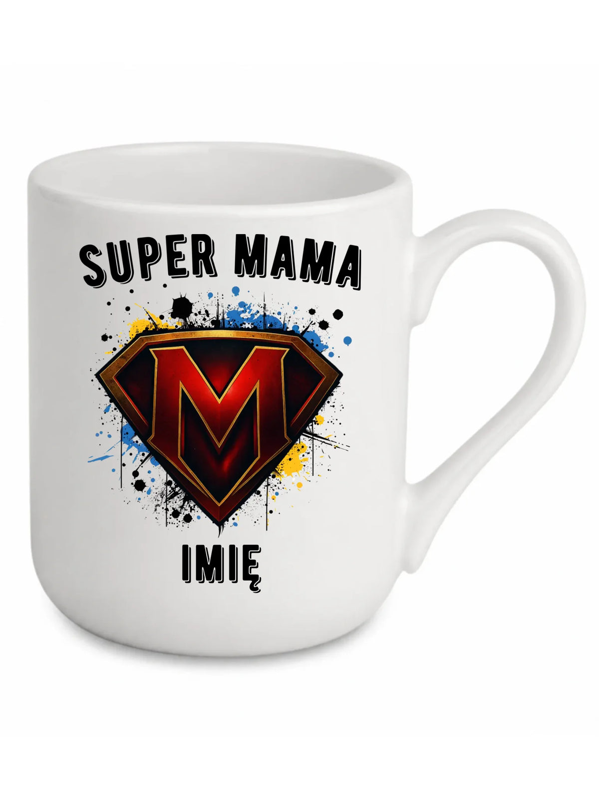 Kubek elegant dla mamy - Super Mama - personalizowany DM07