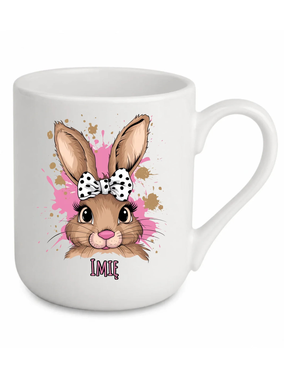 Kubek elegant na Wielkanoc - Słodki Zajączek - personalizowany WN08