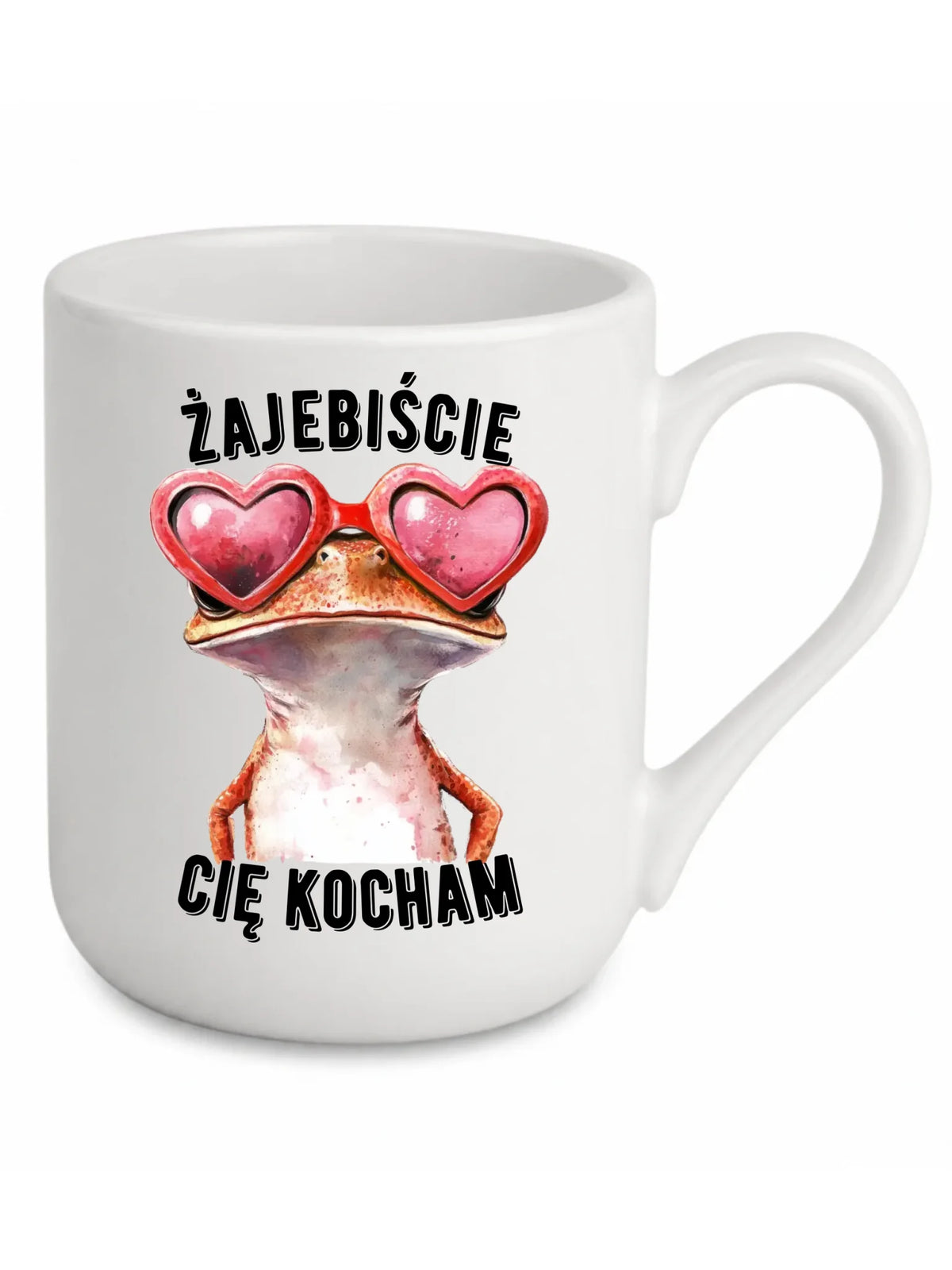 Kubek elegant dla par - Żajebiście Cię Kocham Żaba W17