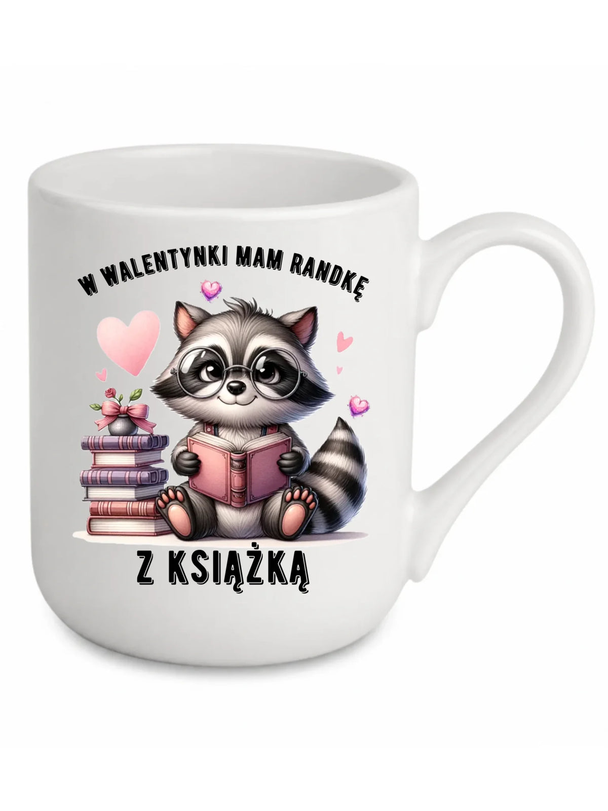 Kubek elegant na Walentynki dla mola książkowego – Mam randkę z książką W20