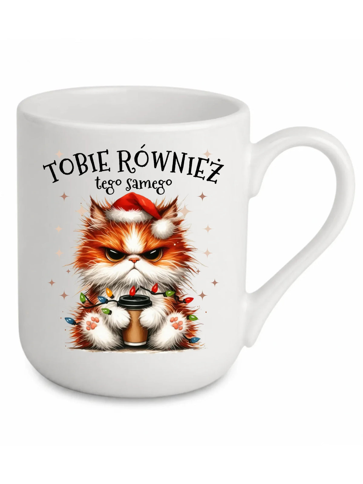 Kubek elegant świąteczny - Grumpy Cat Tobie również tego samego BN32