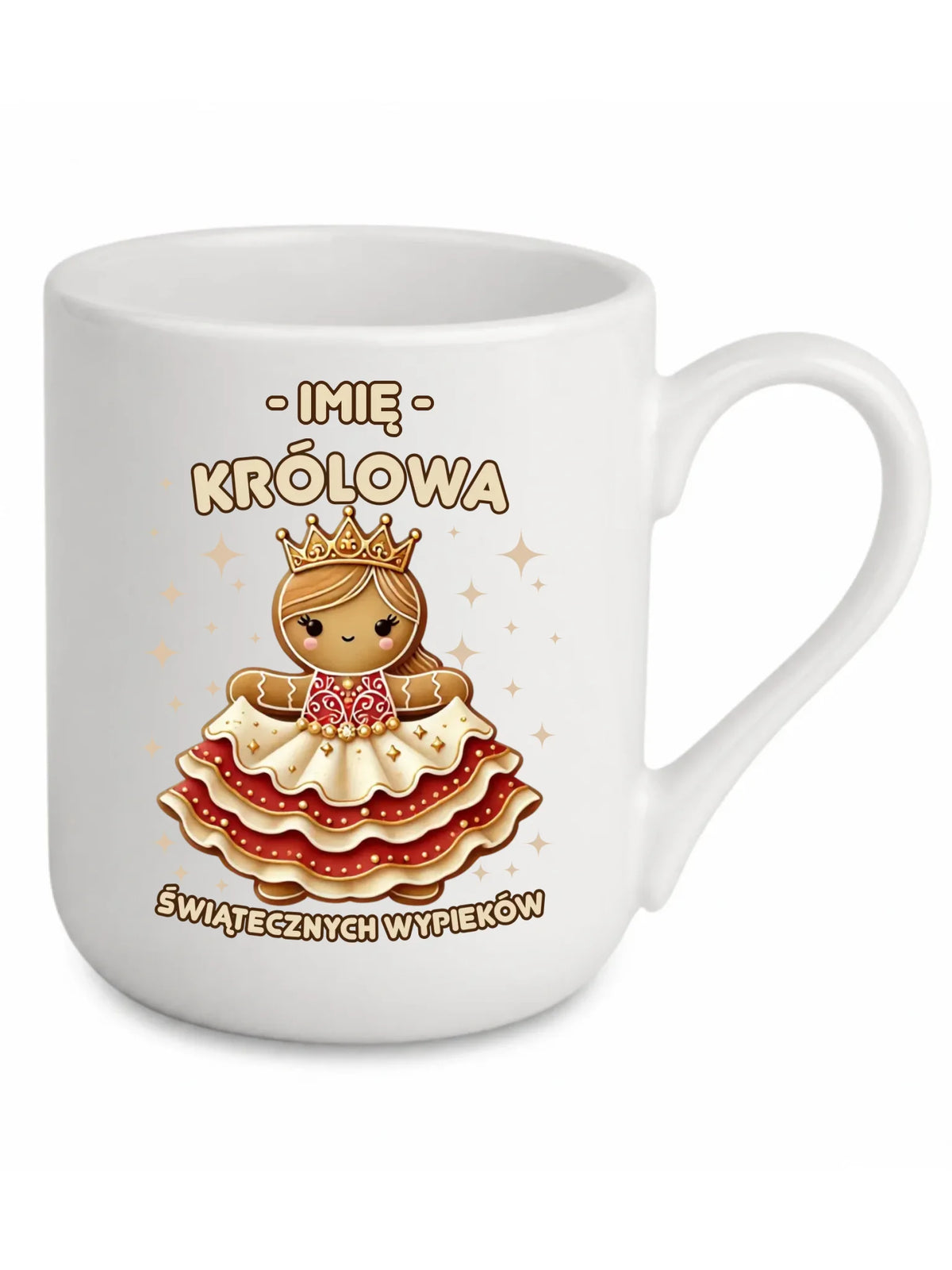 Kubek elegant świąteczny - Królowa świątecznych wypieków - personalizowany BN28
