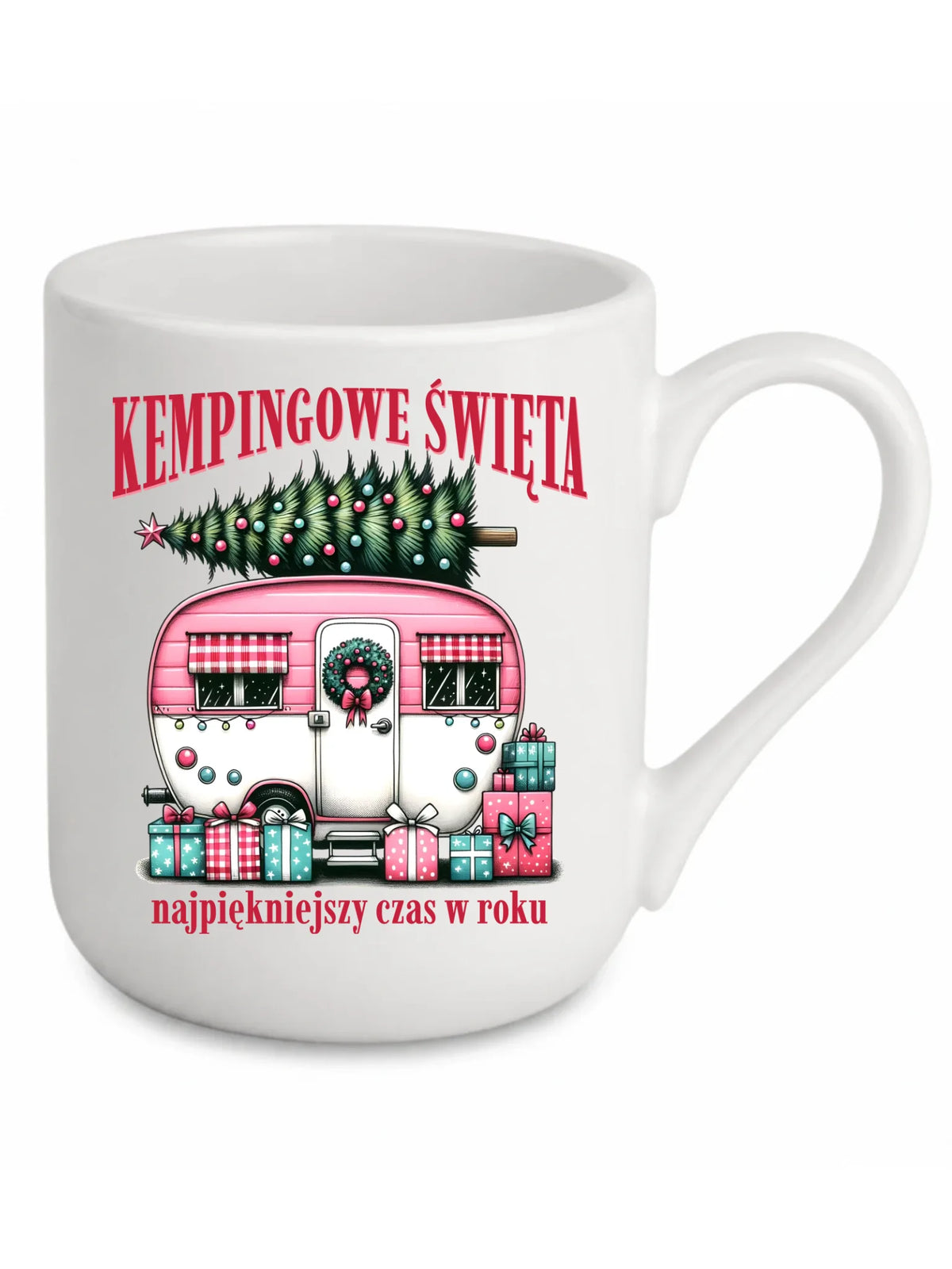 Kubek elegant świąteczny - Kamper Kempingowe Święta BN40