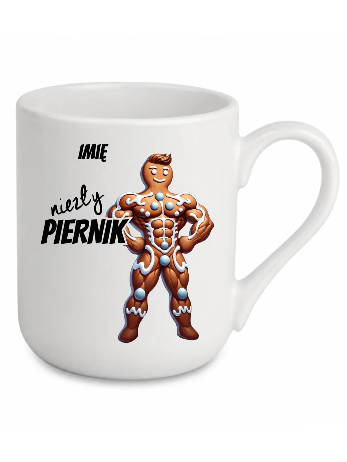 Kubek elegant świąteczny - Niezły piernik - personalizowany BN24
