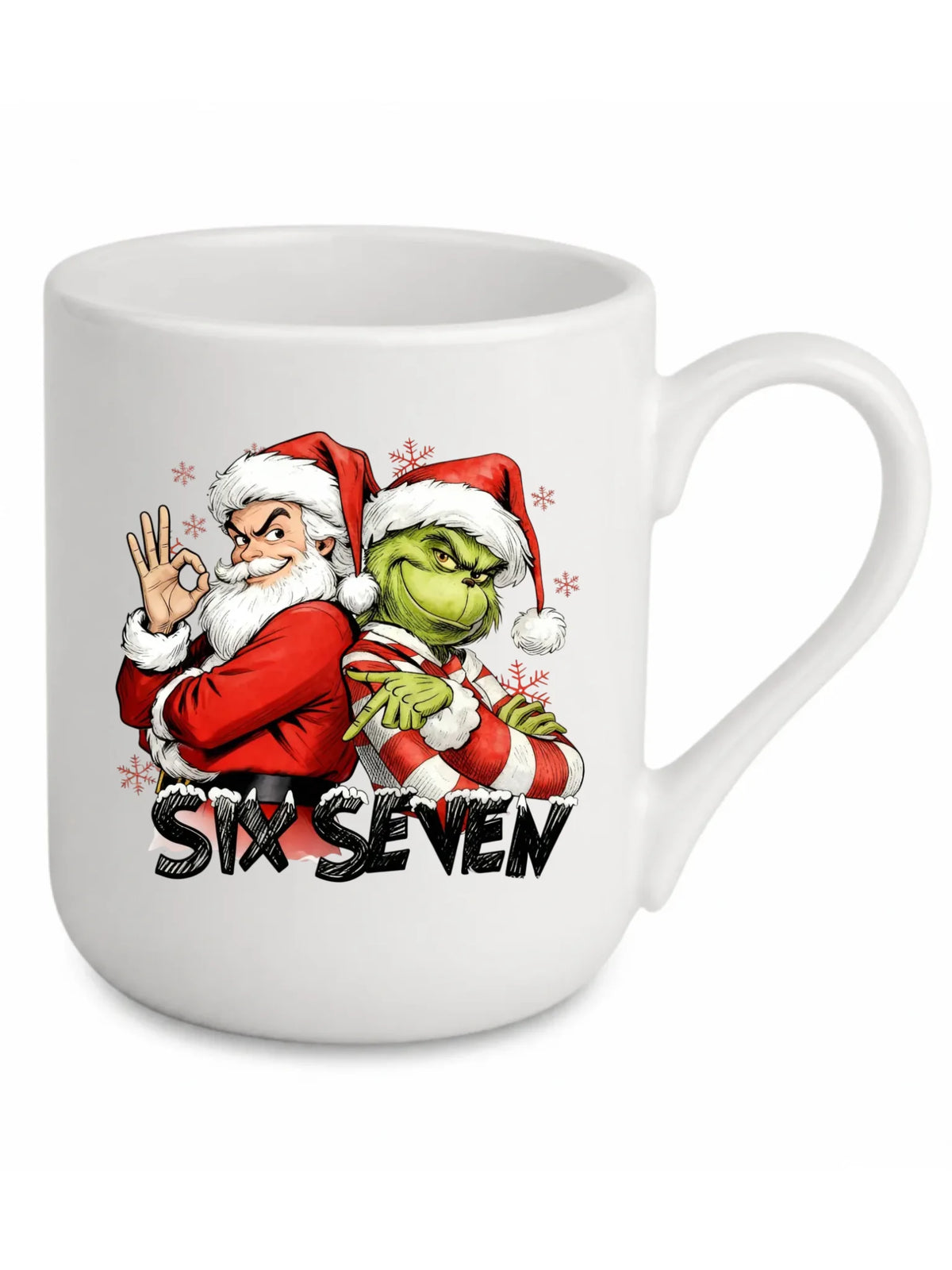 Kubek elegant świąteczny - Mikołaj i Grinch six seven 67 BN148