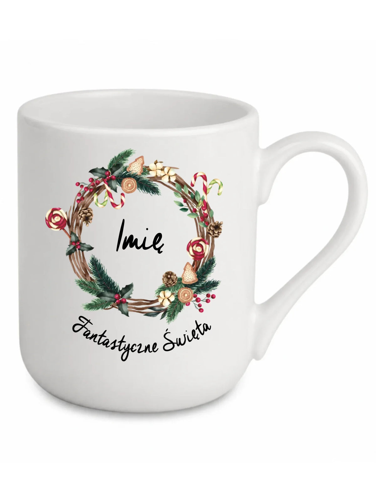 Kubek elegant świąteczny - Fantastyczne Święta - personalizowany BN14