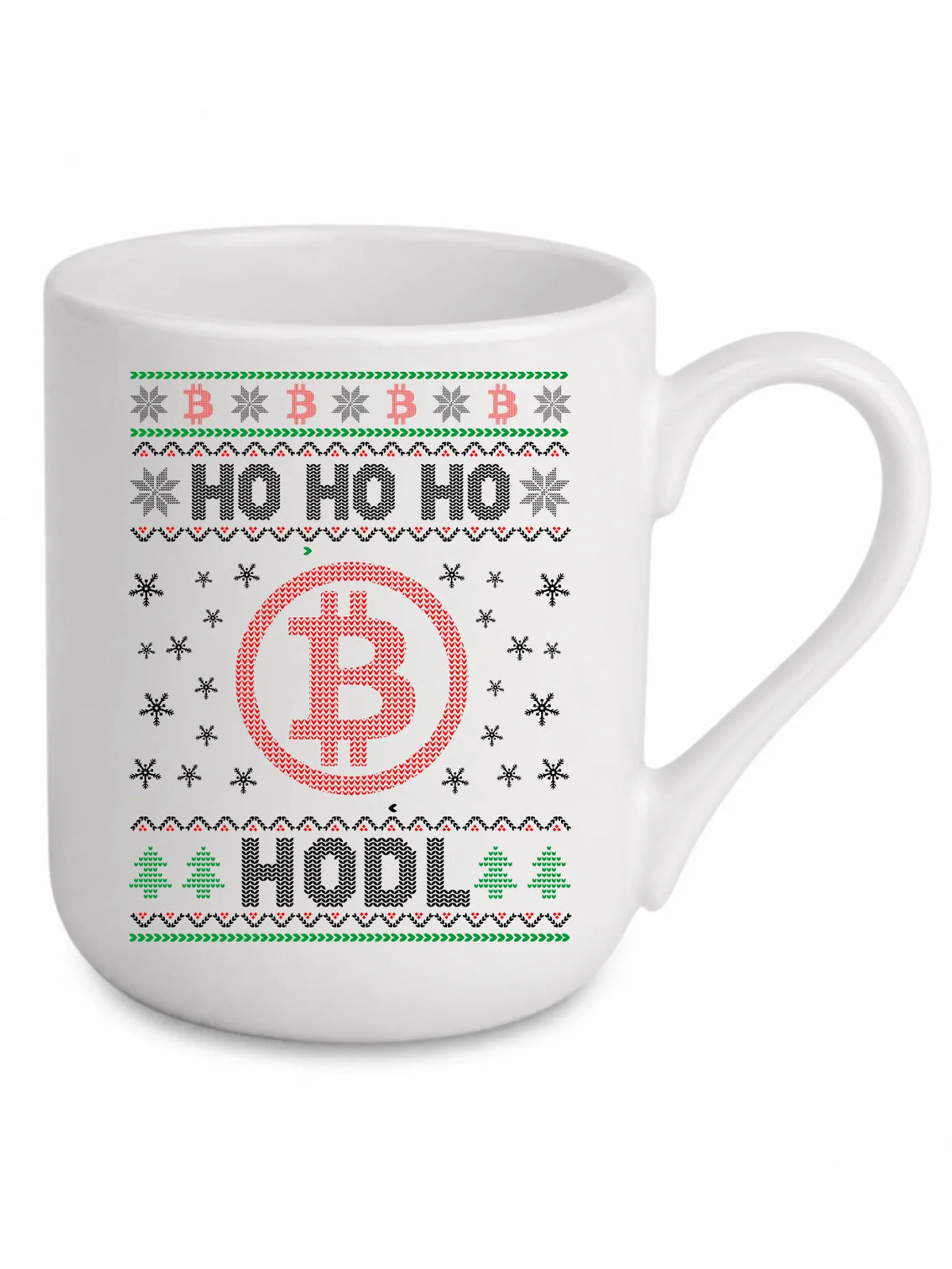 Kubek elegant świąteczny - Bitcoin - Ho Ho hodl BN103