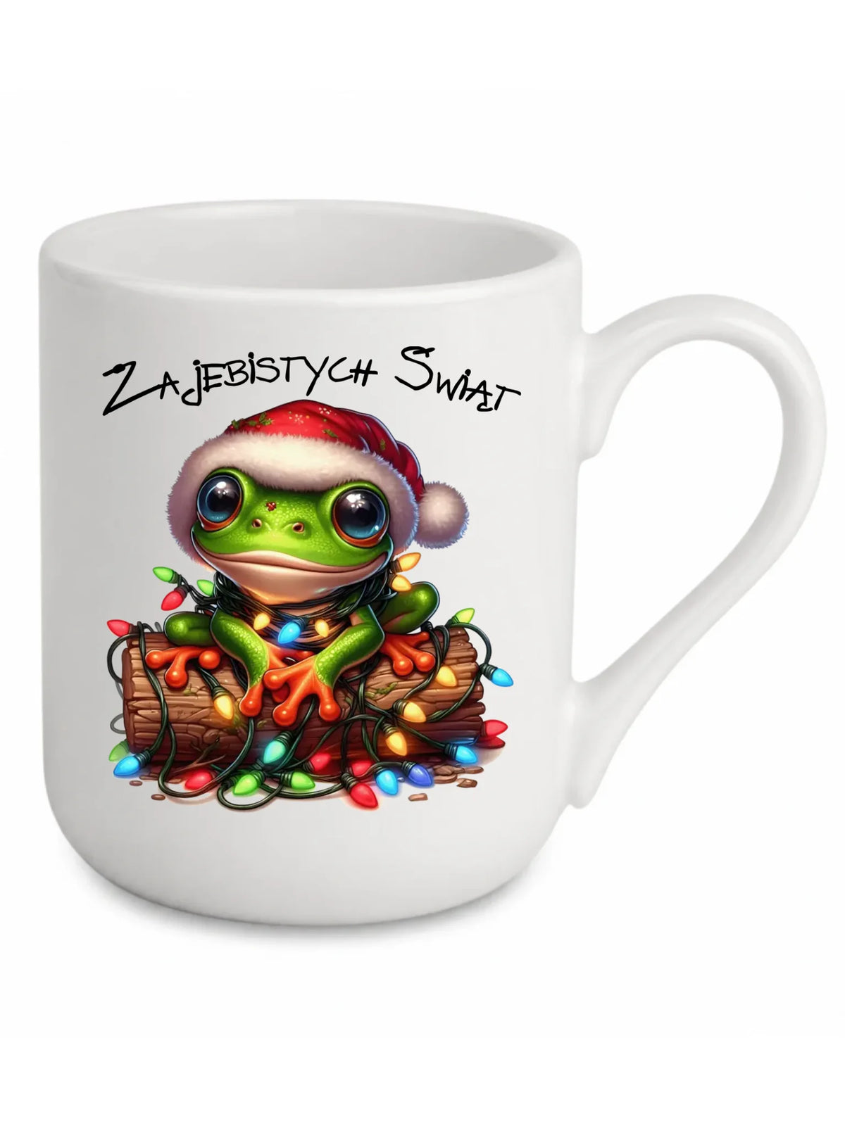 Kubek elegant świąteczny - Żaba - Żajebistych Świąt BN106