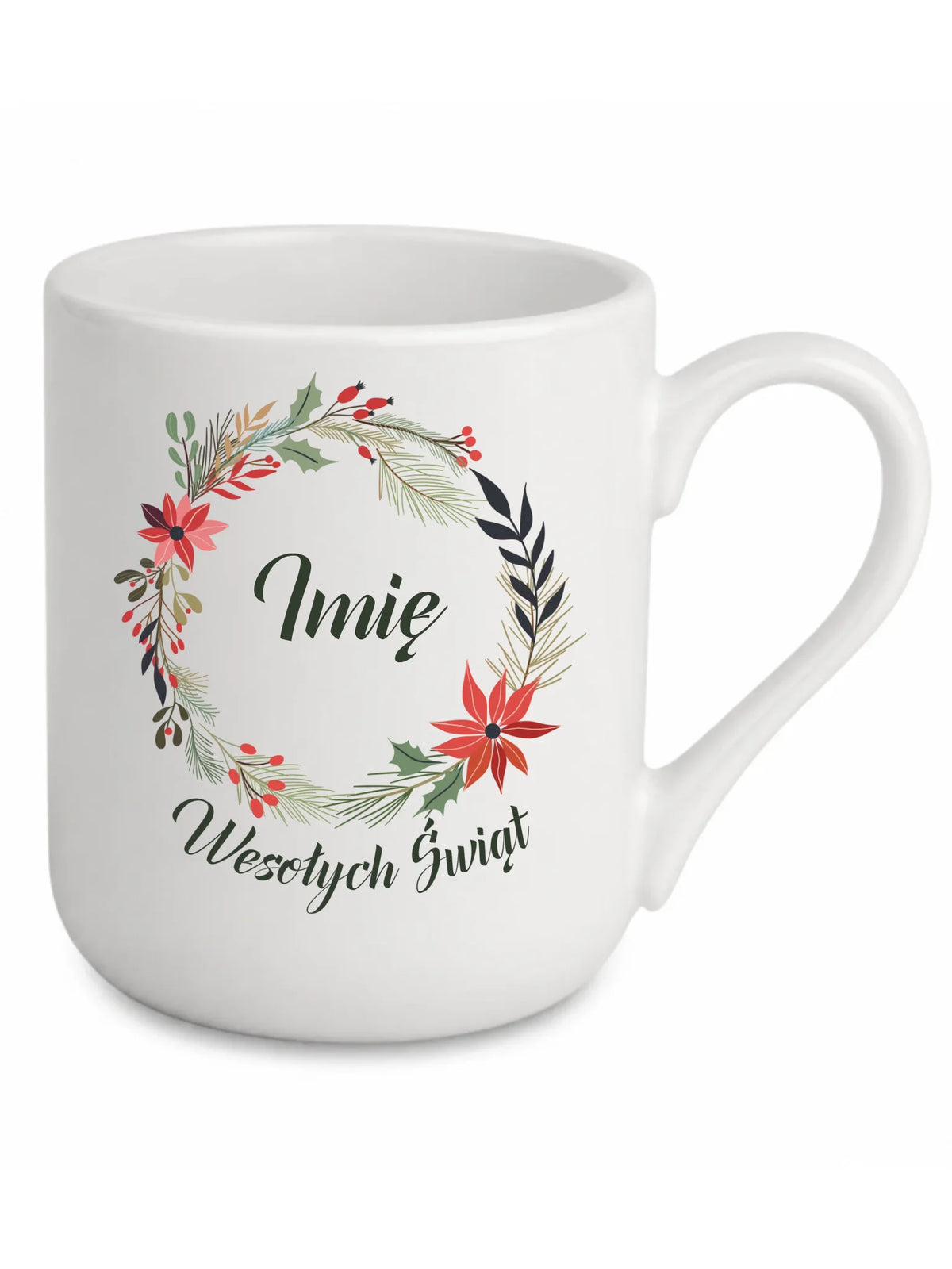 Kubek elegant świąteczny - Wesołych Świąt - personalizowany BN19