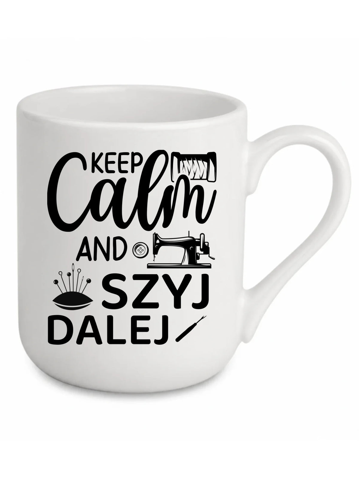 Kubek elegant szyciowy dla krawcowej - KEEP CALM and SZYJ DALEJ HS31