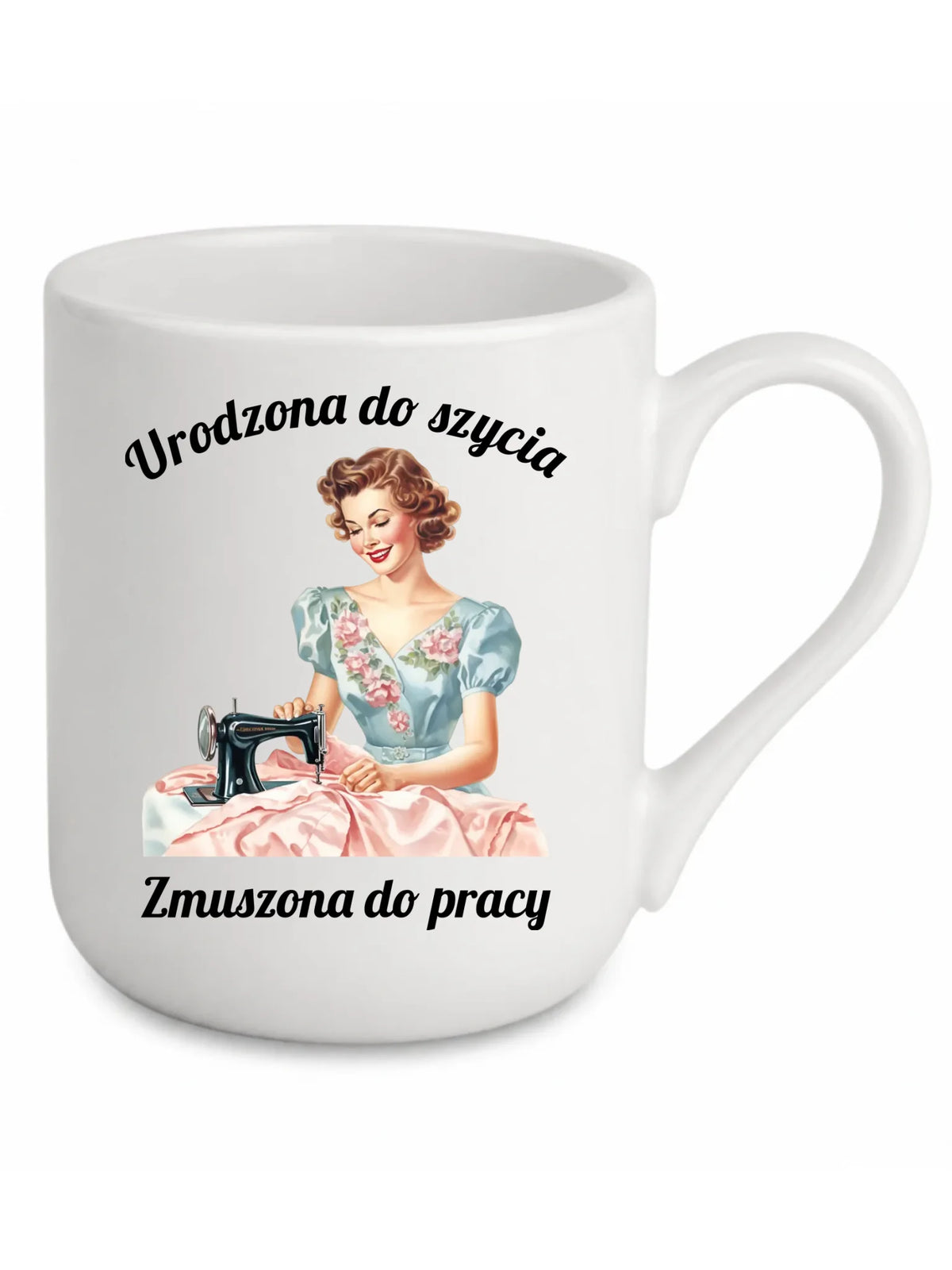 Kubek elegant szyciowy dla krawcowej - Urodzona do szycia HS18
