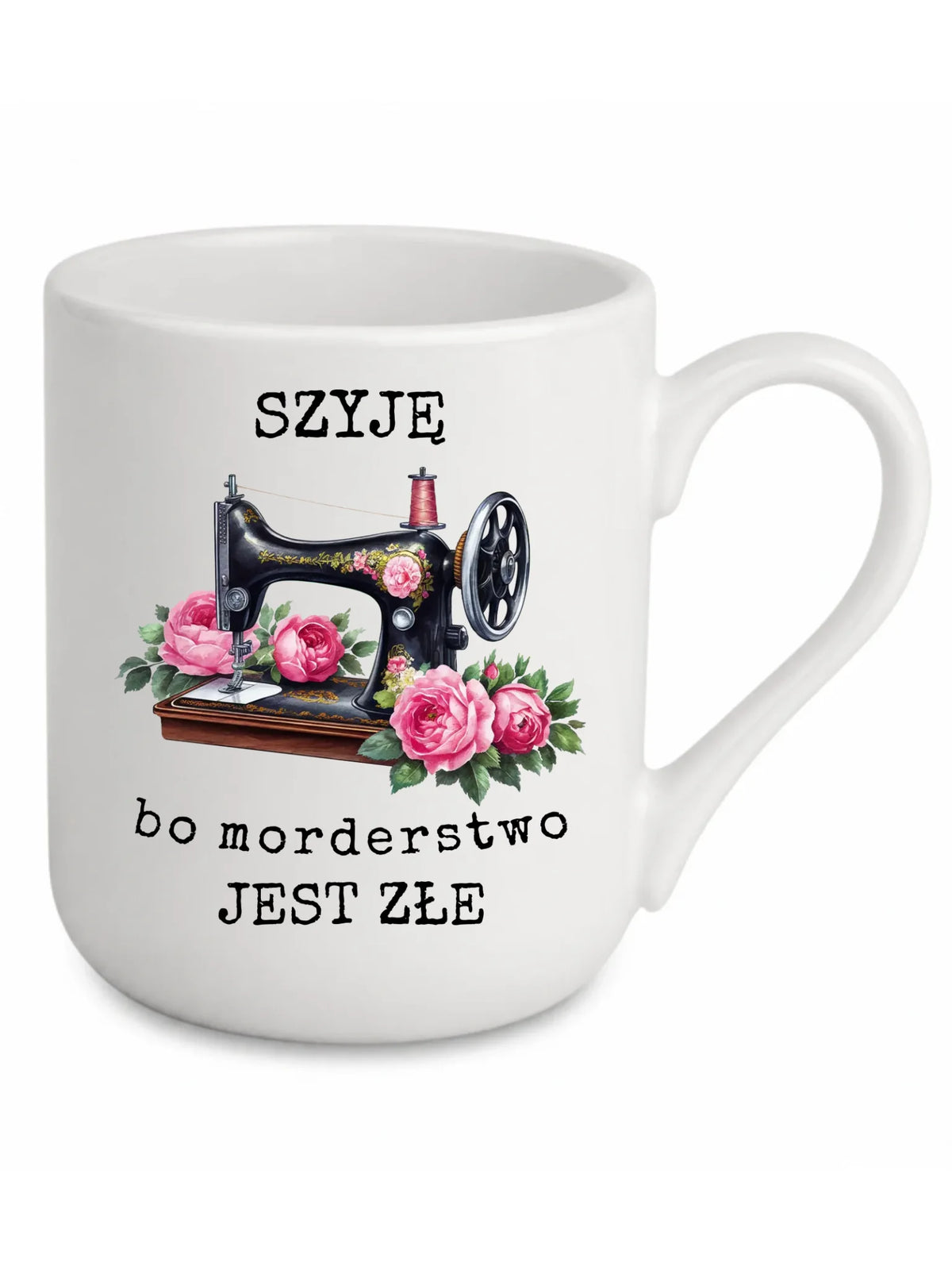 Kubek elegant szyciowy dla krawcowej - Szyję, bo morderstwo jest złe HS14