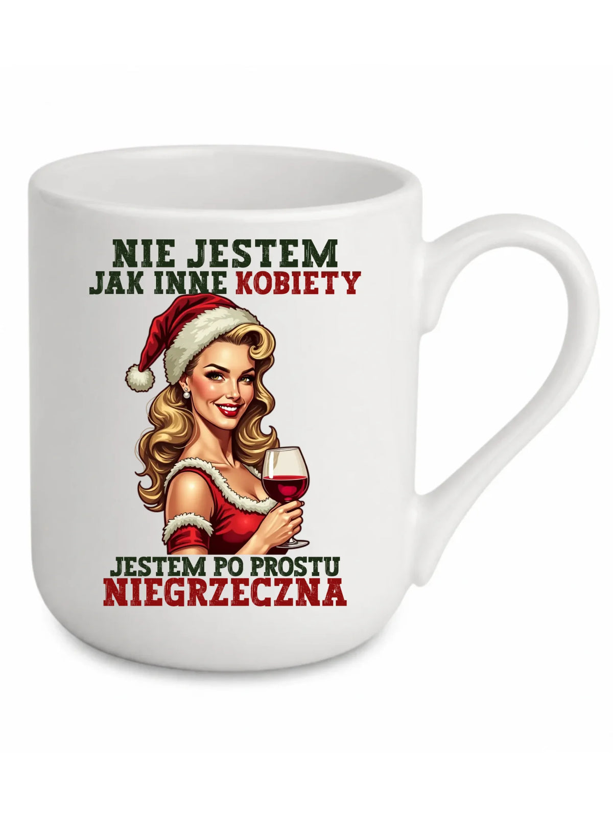 Kubek elegant świąteczny - prezent dla niej - Nie jestem jak inne kobiety BN03