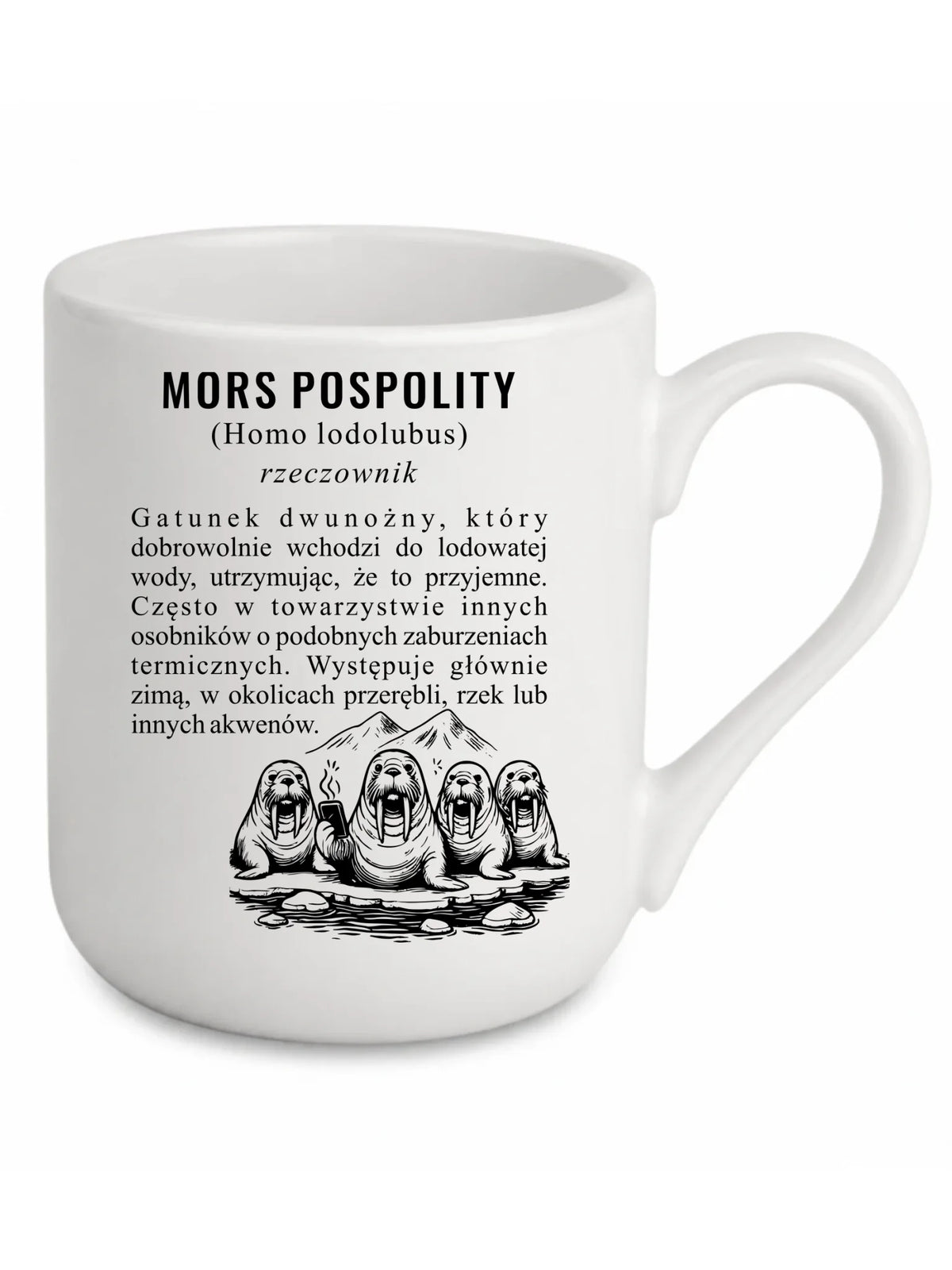 Kubek elegant - prezent dla morsa - Mors pospolity [Homo lodolubus] HM12