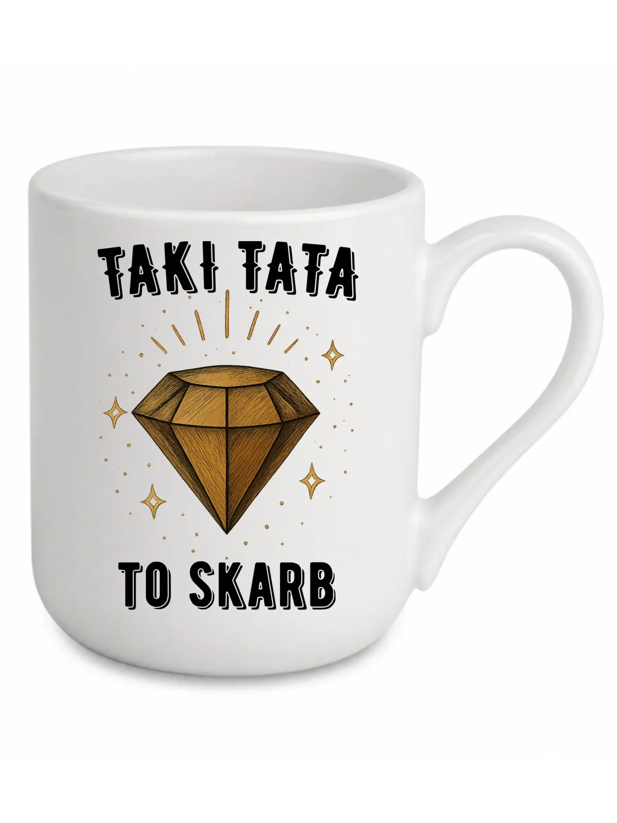 Kubek elegant dla taty - Taki tata to skarb - personalizowany DT17
