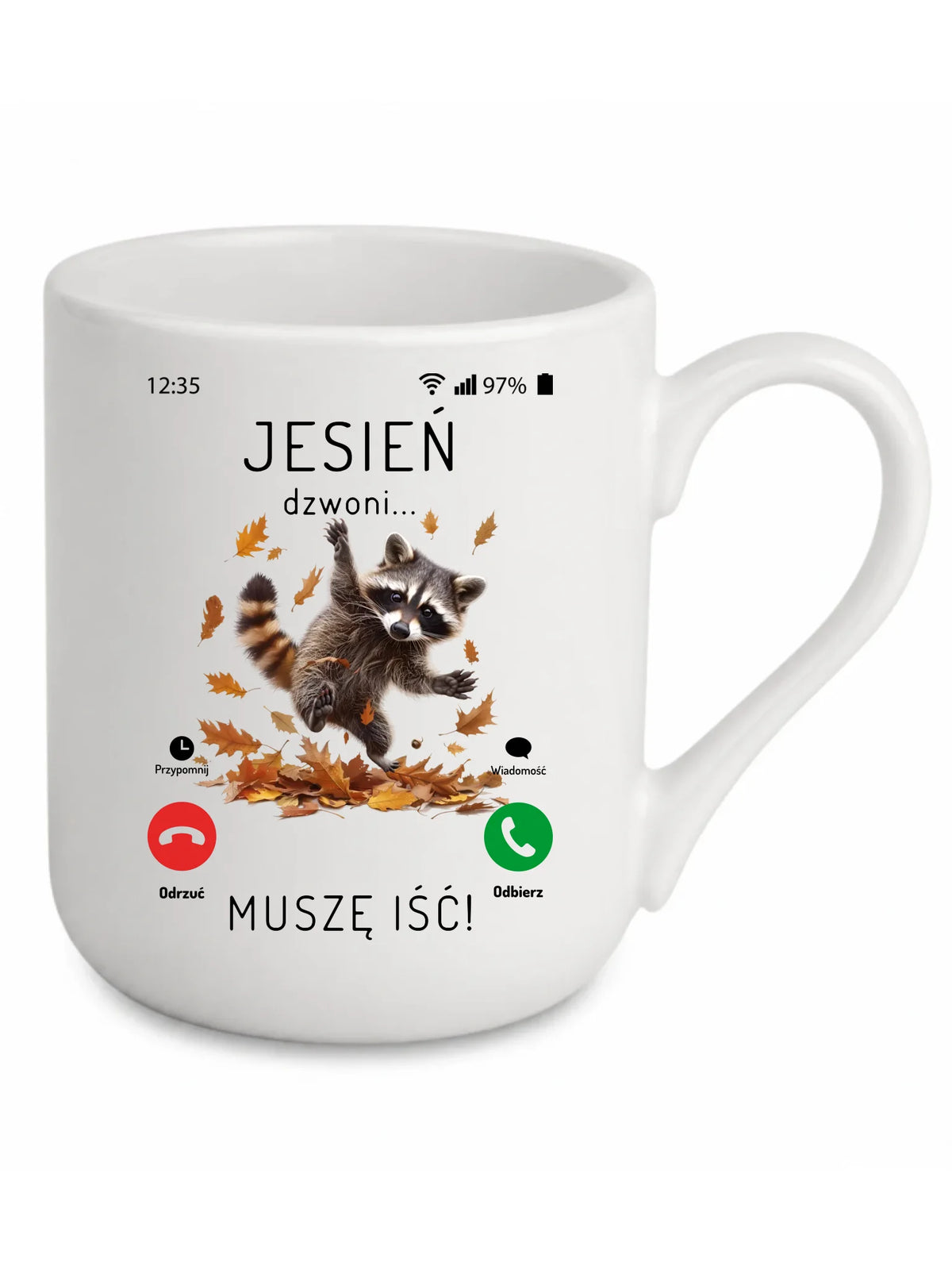 Kubek elegant jesienny - Jesień dzwoni muszę iść JS18