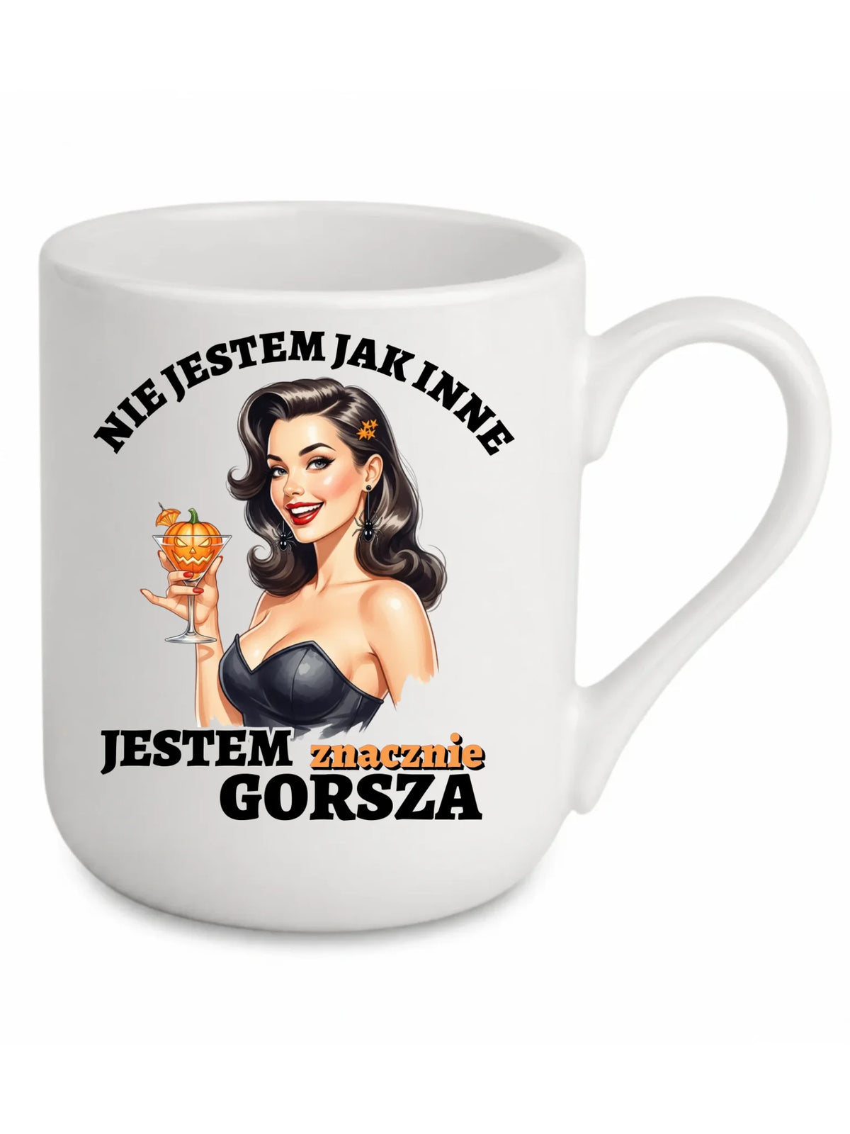 Kubek elegant halloweenowy - Nie jestem jak inne HL24