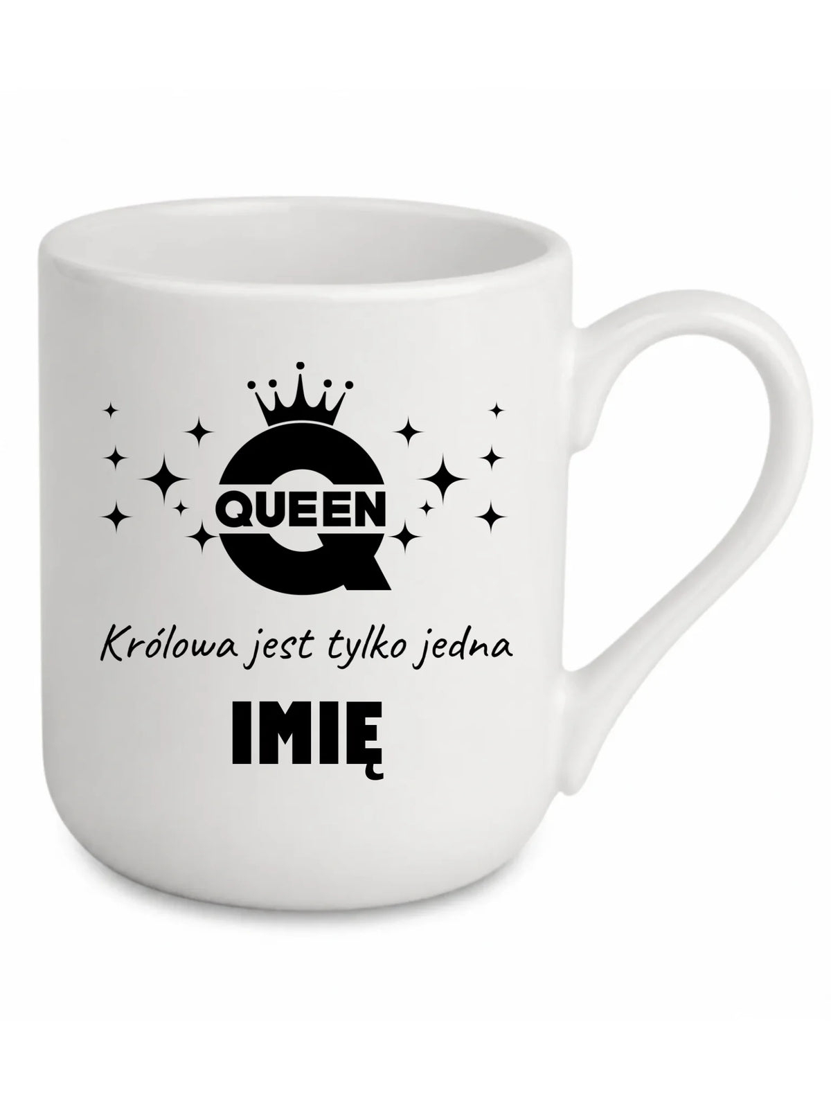 Kubek elegant dla niej - Queen Królowa jest tylko jedna - personalizowany W40