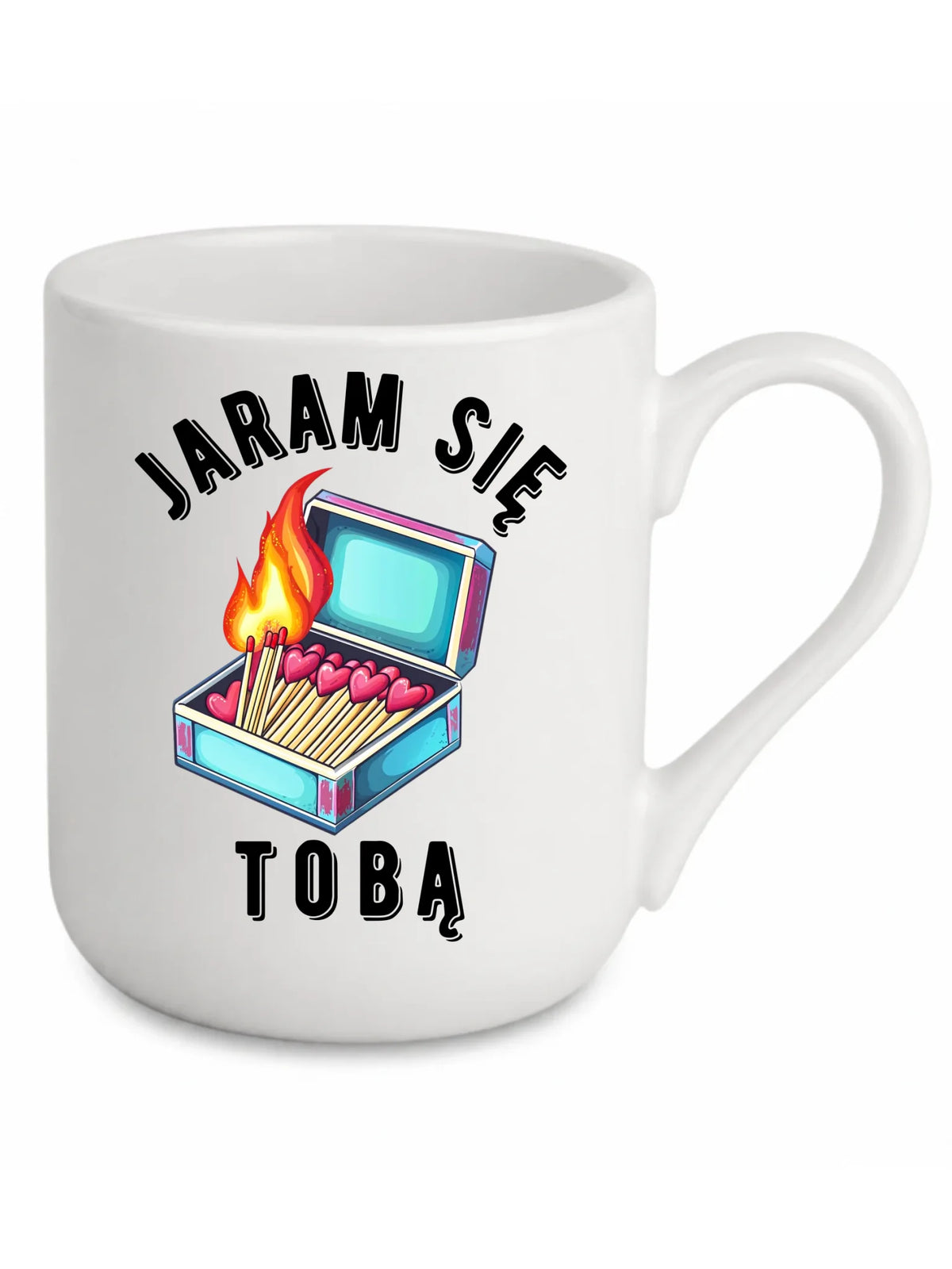 Kubek elegant dla zakochanych - Jaram się Tobą W39