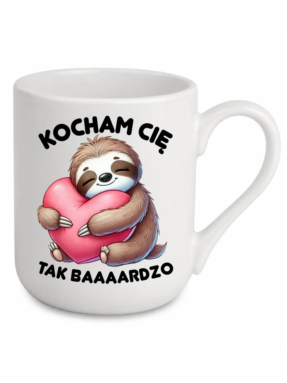 Kubek elegant - Leniwiec Kocham Cię tak baaaardzo W16