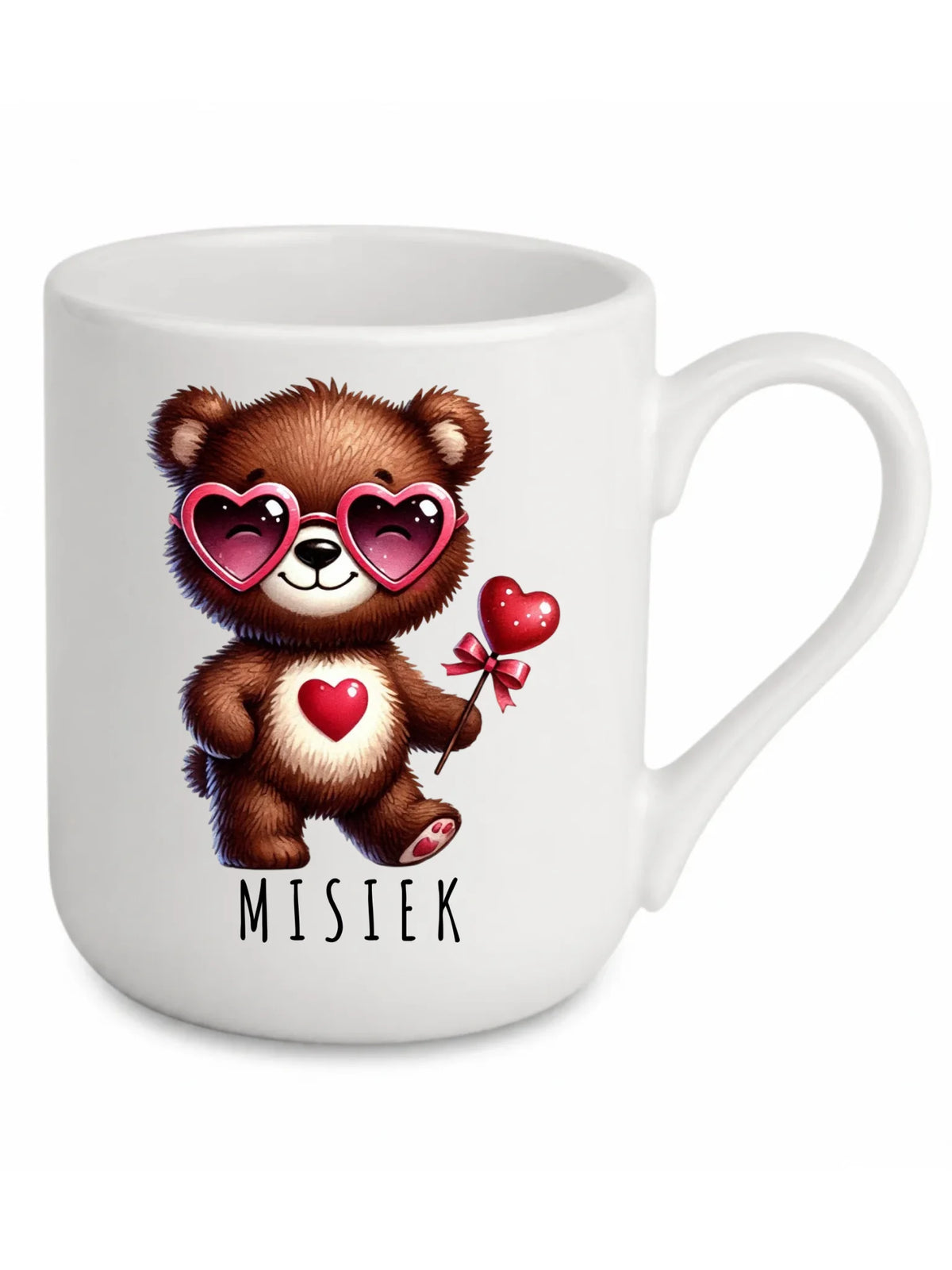 Kubek elegant - Misiek z sercem W34
