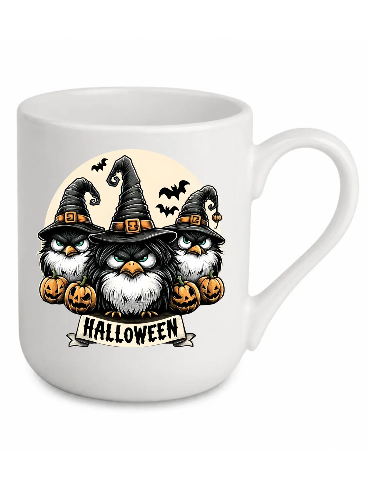 Kubek elegant na Halloween - Upiorne sowy wiedźmy HL15