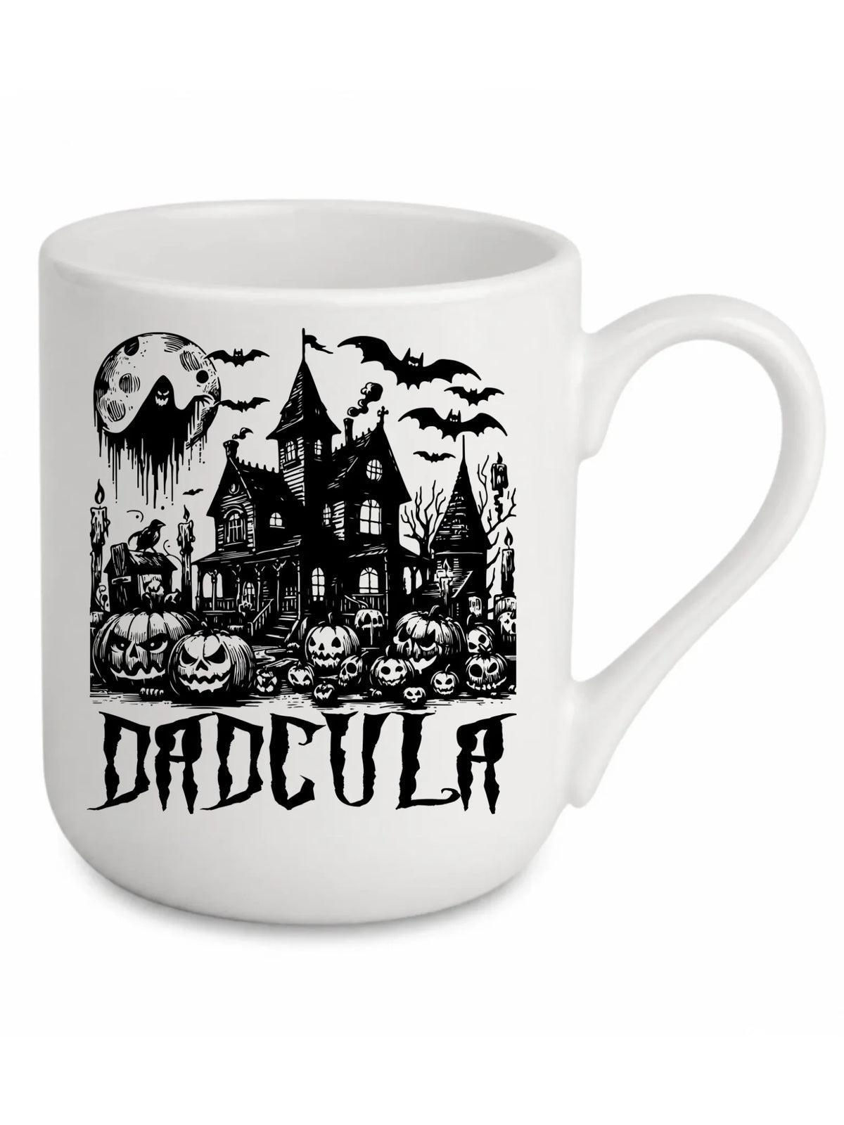 Kubek elegant halloweenowy dla taty -  Upiorny dom - Dadcula HL19