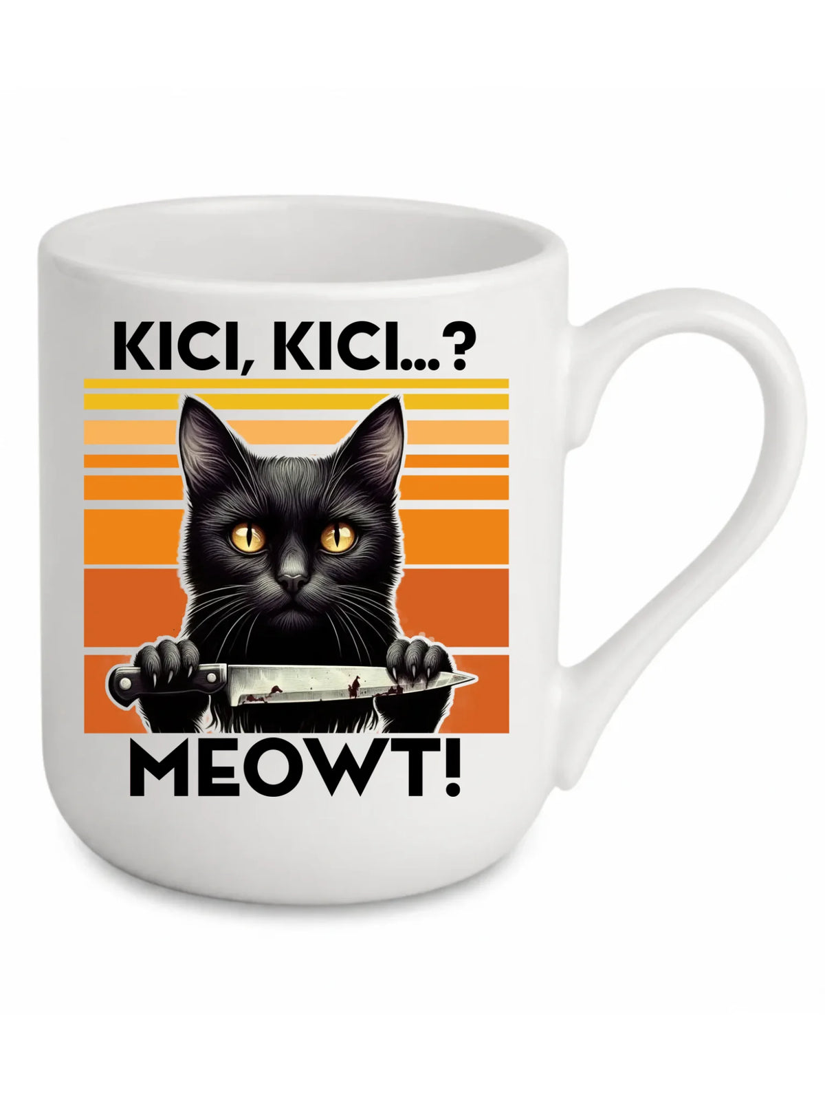 Kubek elegant - Kot z nożem - Kici, kici... MEOWT! HL17