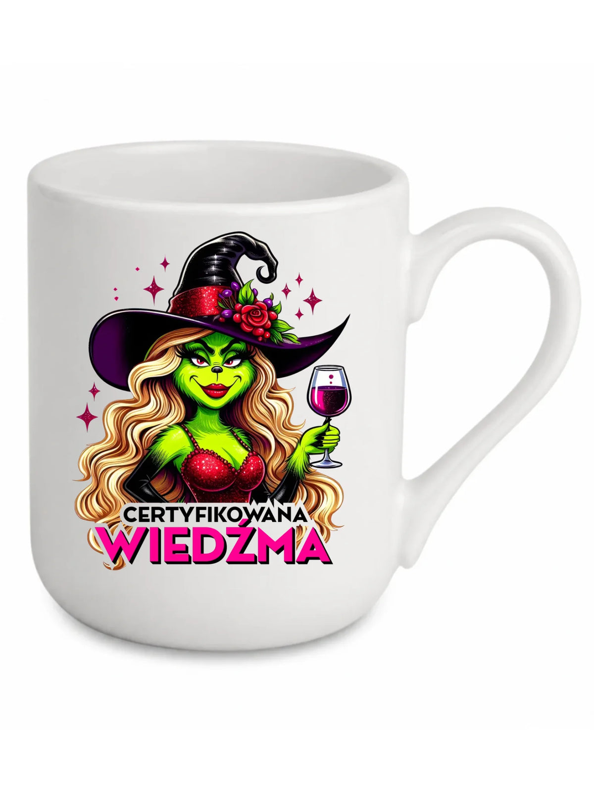Kubek elegant - Certyfikowana wiedźma - śmieszny HL13