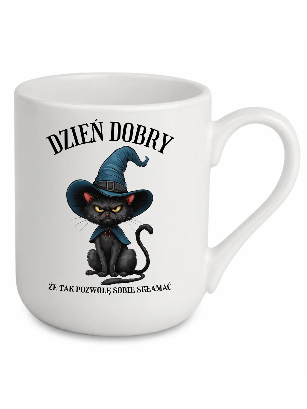 Kubek elegant halloweenowy - Dzień dobry, że tak pozwolę sobie skłamać HL27
