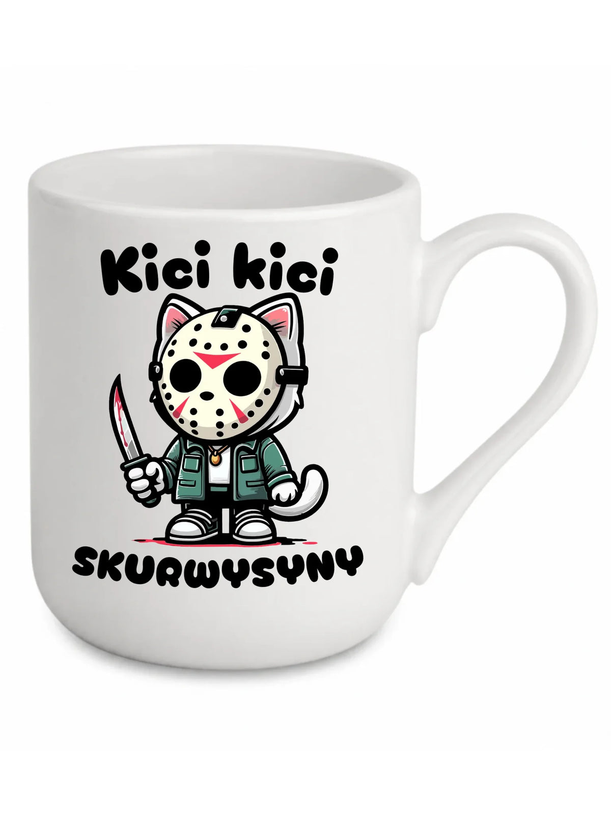 Kubek elegant na Halloween - Kici kici sk*rwysyny - bez cenzury HL28