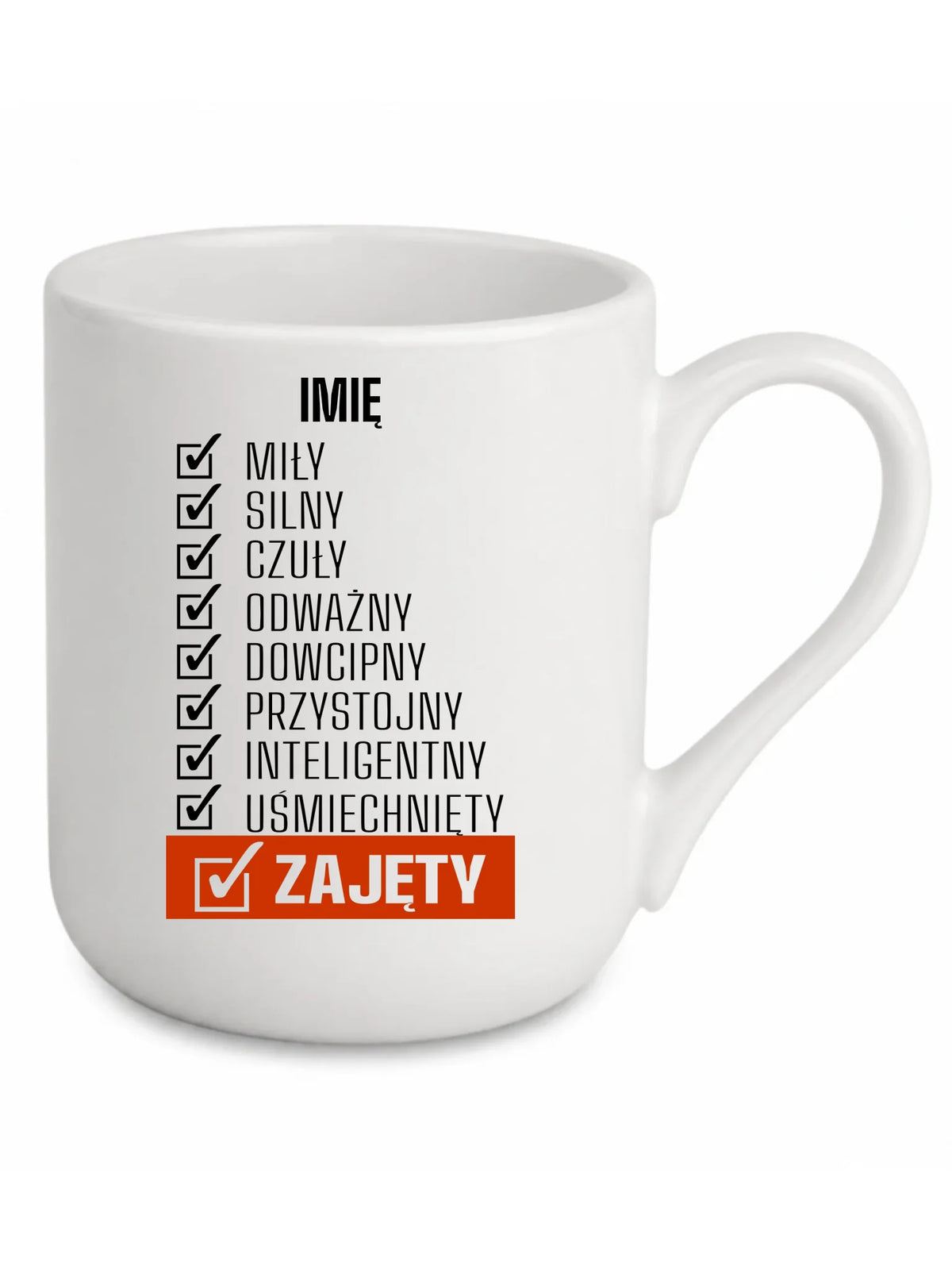 Kubek elegant - Zajęty prezent dla chłopaka męża narzeczonego - personalizowany DCH05