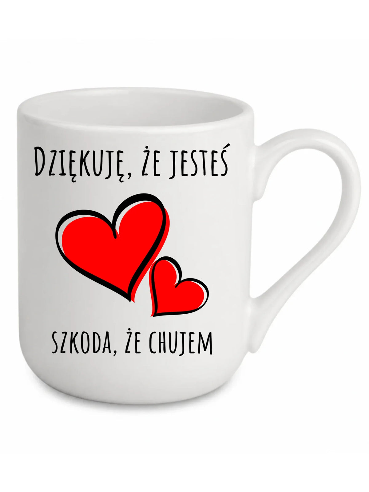Kubek elegant - Dziękuję, że jesteś szkoda, że ch#jem - bez cenzury DCH10
