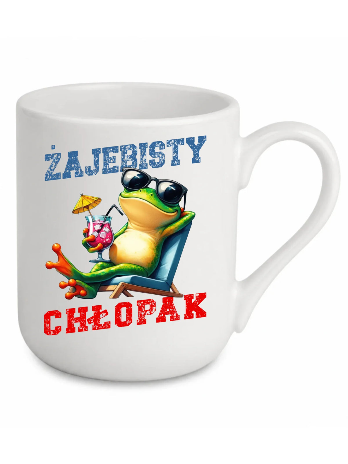 Kubek elegant z żabą - prezent dla chłopaka - Żajebisty chłopak DCH19